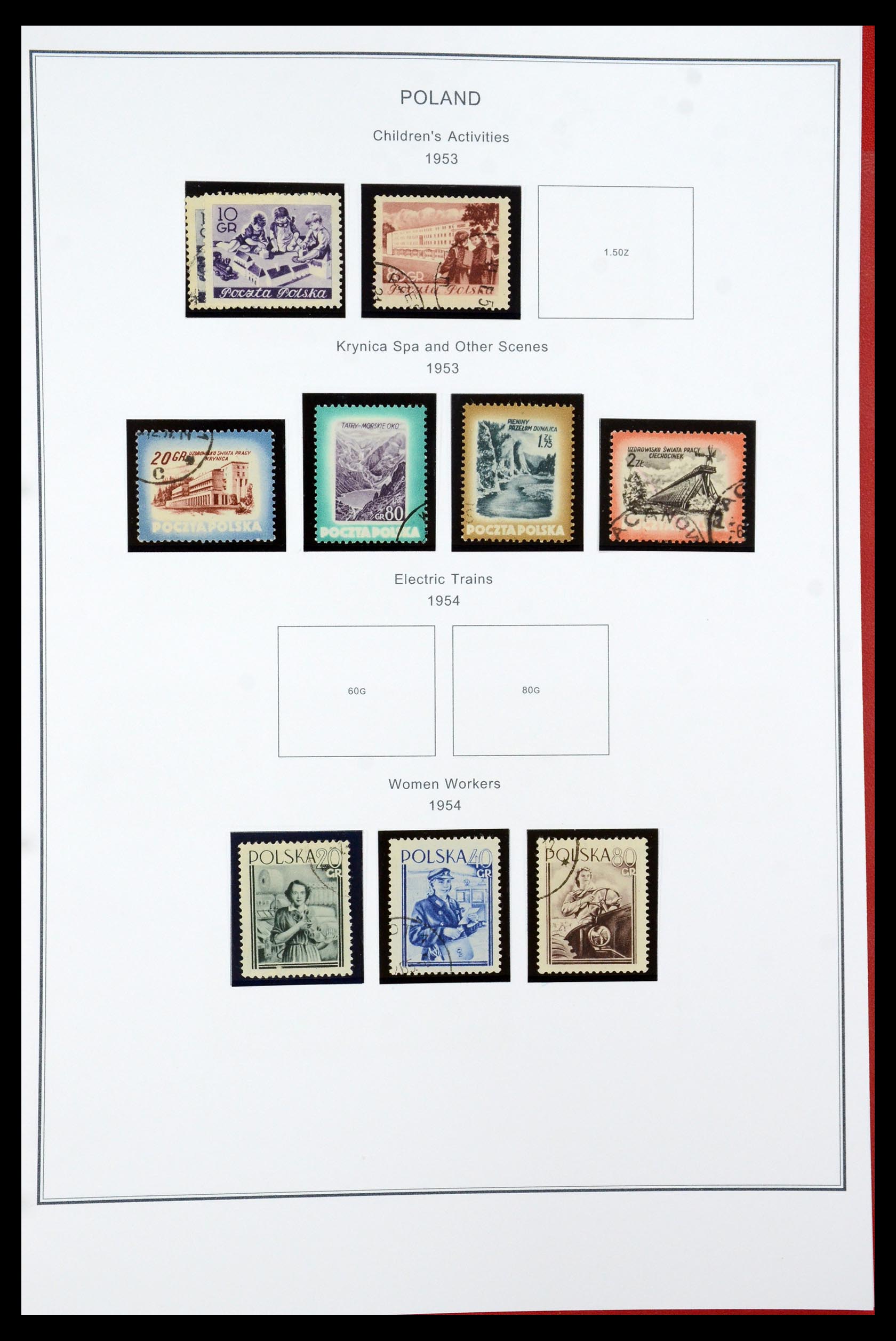 35906 079 - Postzegelverzameling 35906 Polen 1918-1995.