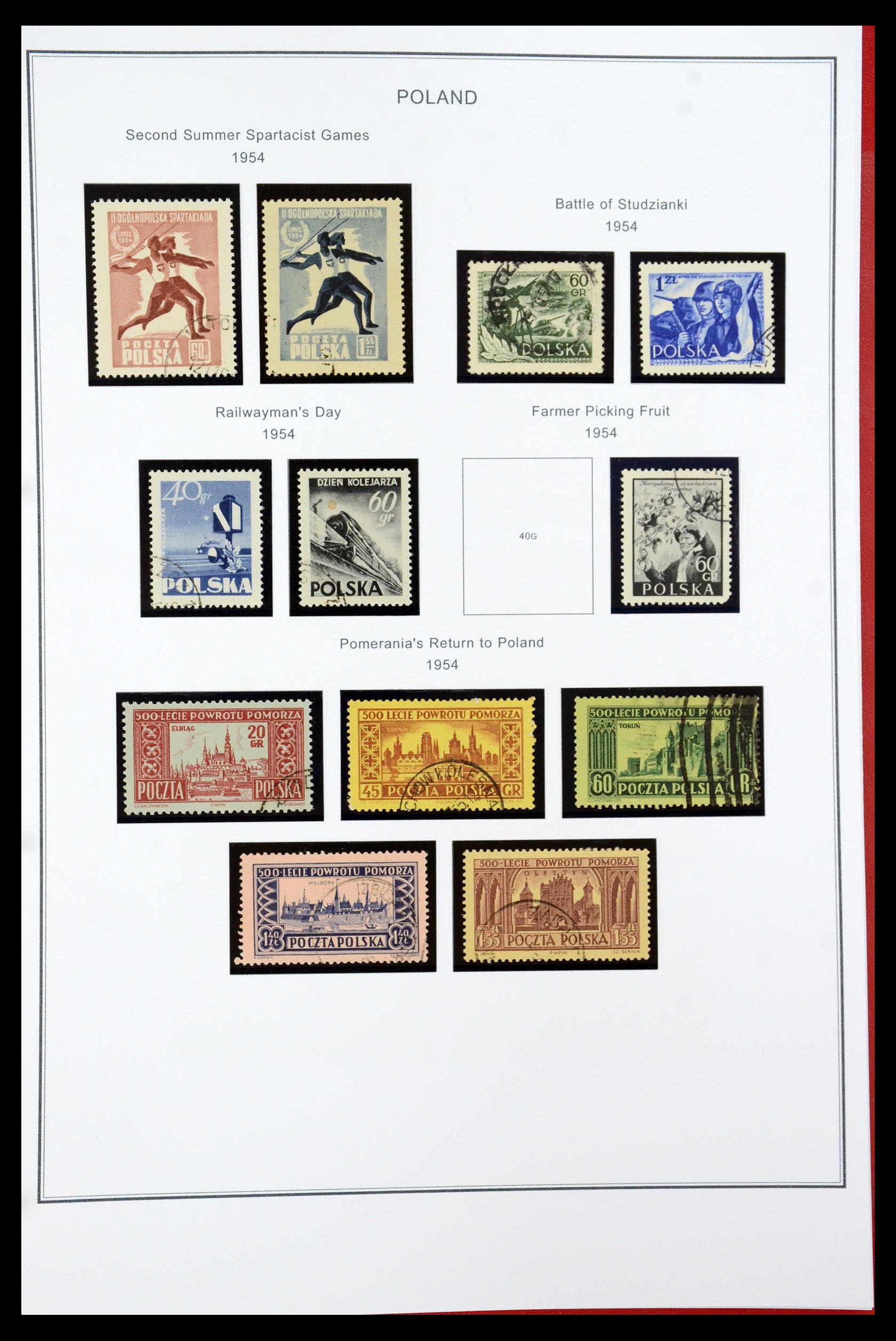 35906 081 - Postzegelverzameling 35906 Polen 1918-1995.