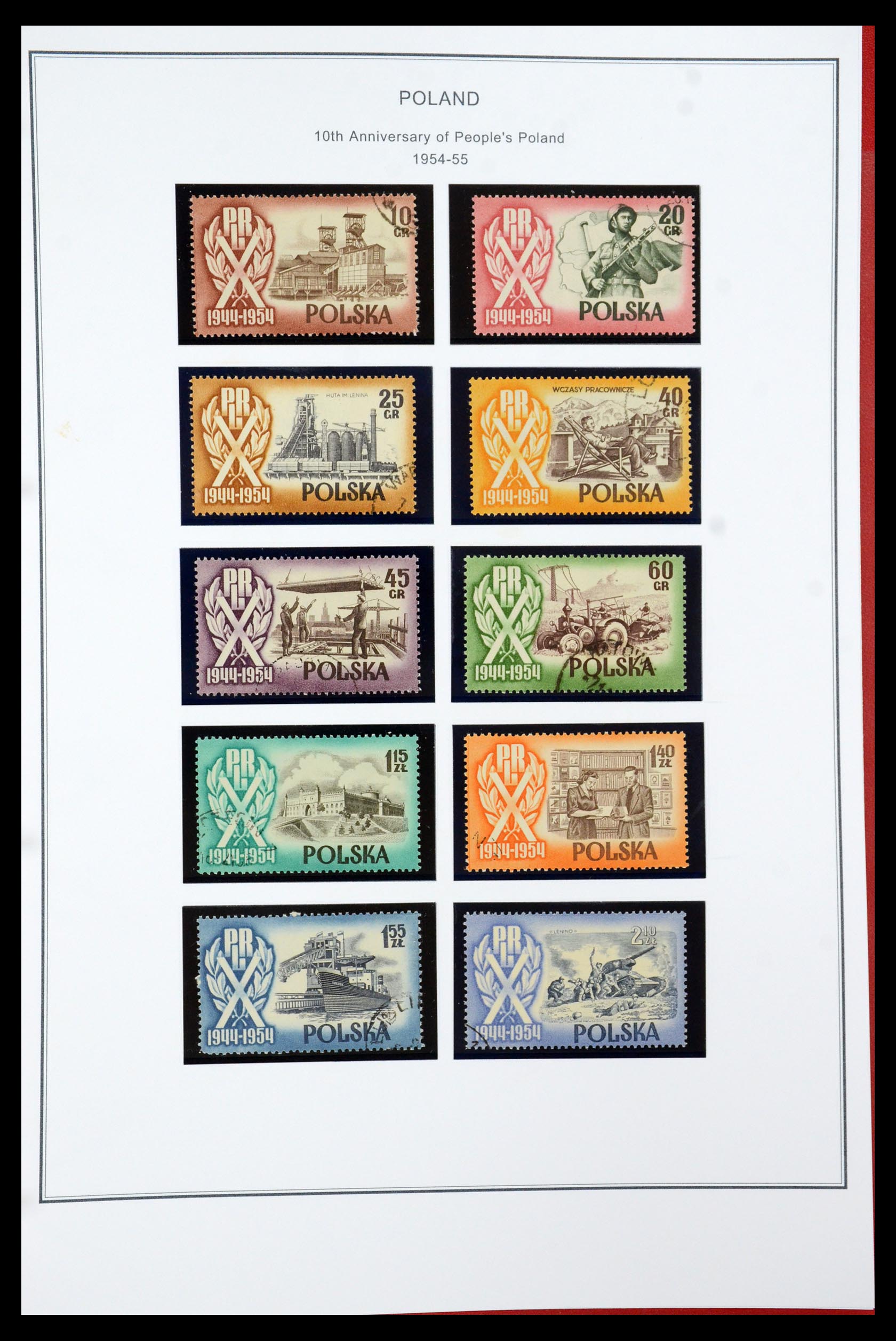 35906 082 - Postzegelverzameling 35906 Polen 1918-1995.