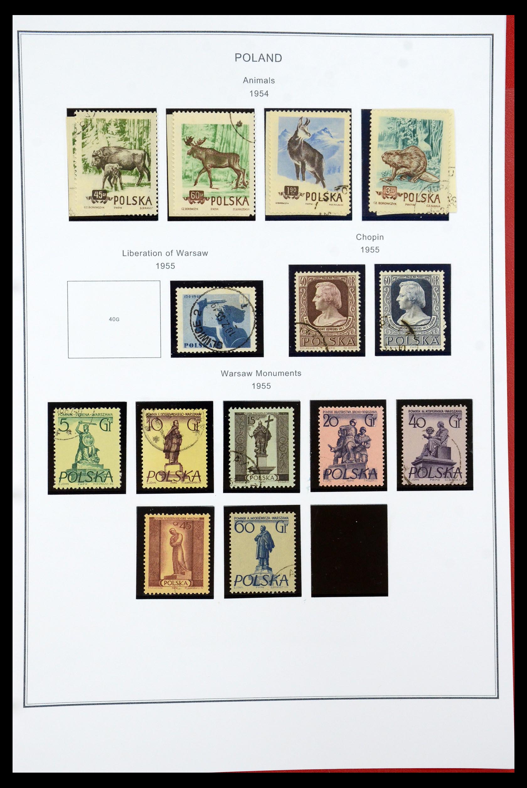 35906 084 - Postzegelverzameling 35906 Polen 1918-1995.