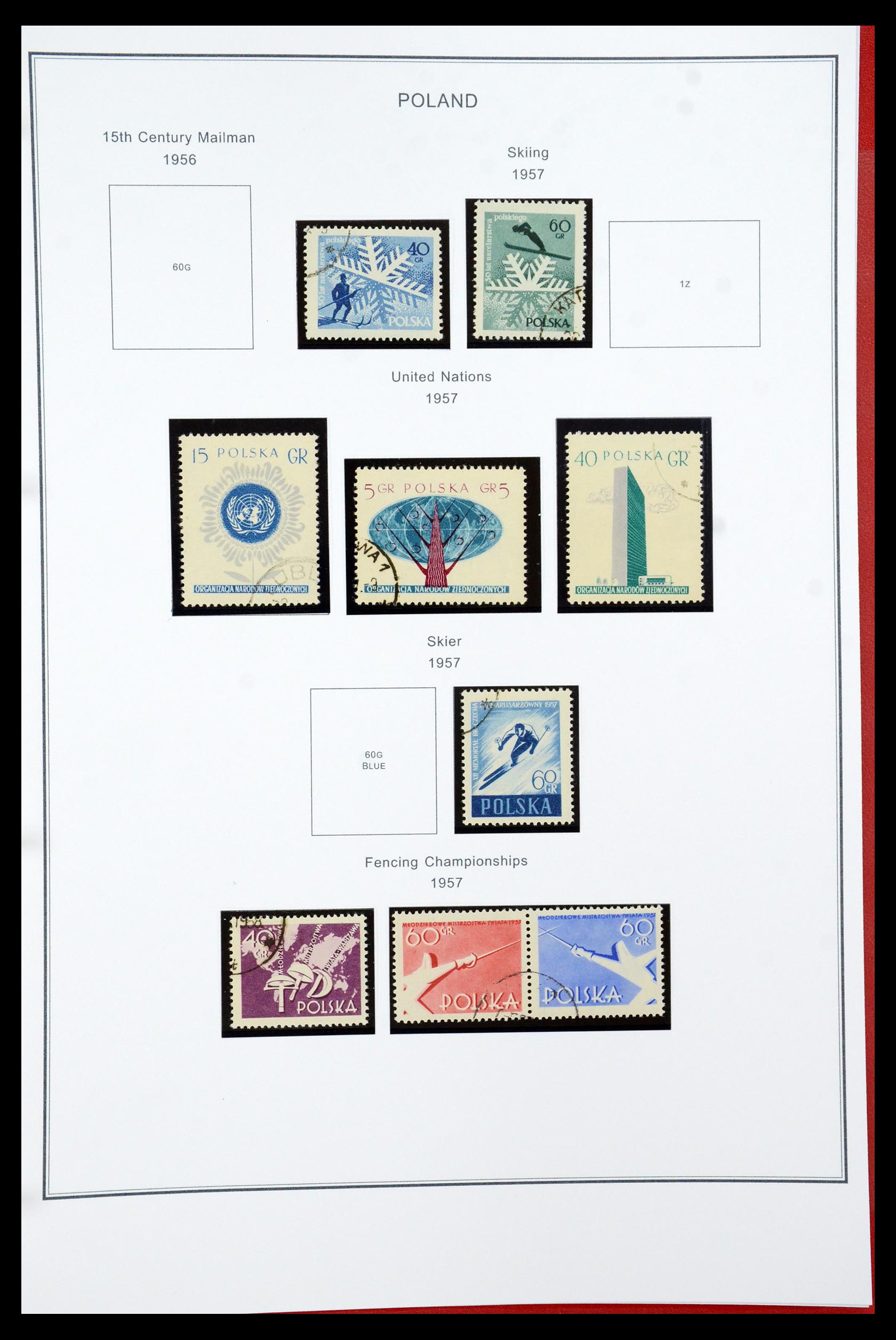 35906 091 - Postzegelverzameling 35906 Polen 1918-1995.