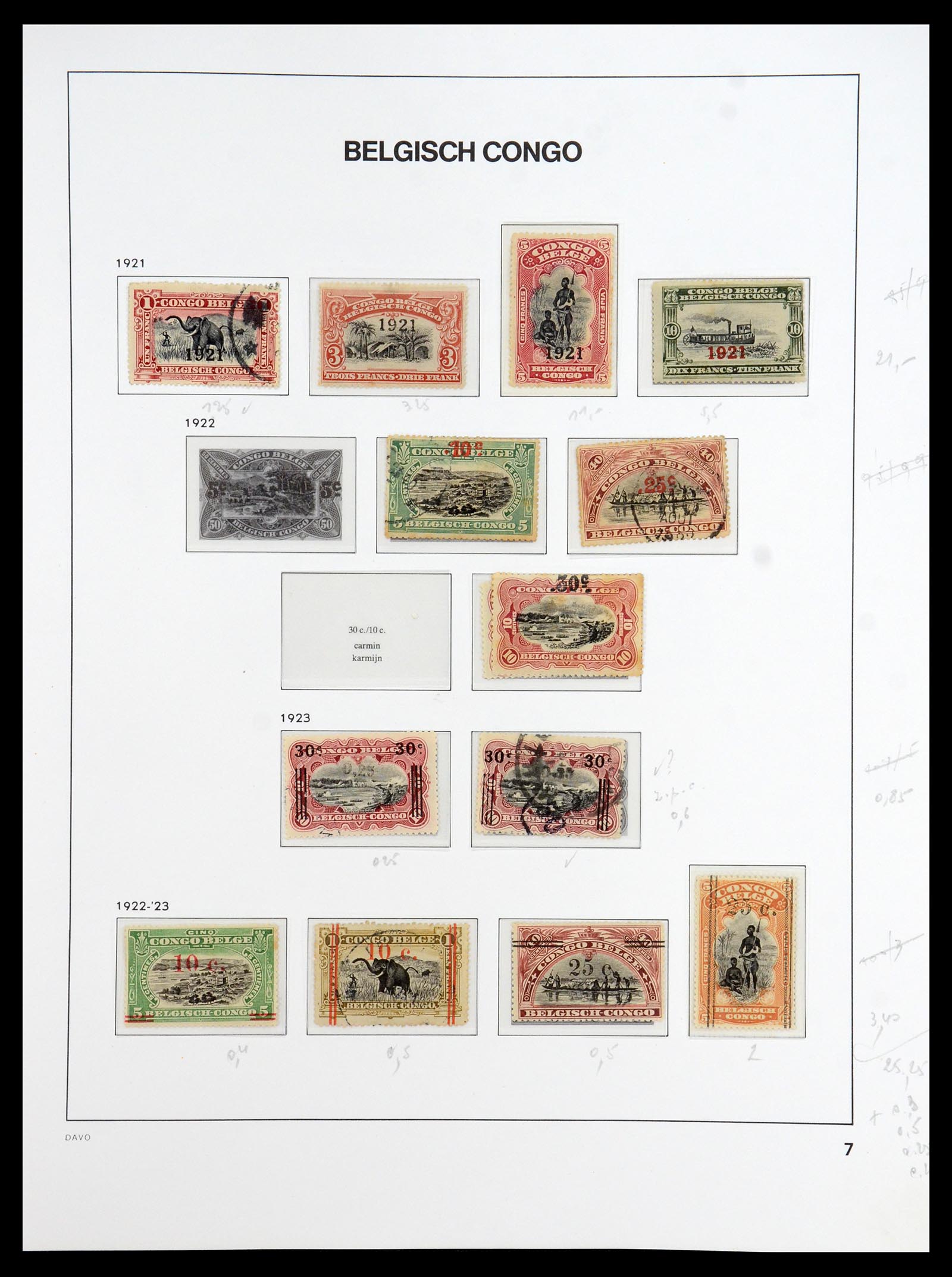 35907 008 - Postzegelverzameling 35907 Belgisch Congo 1887-1962.