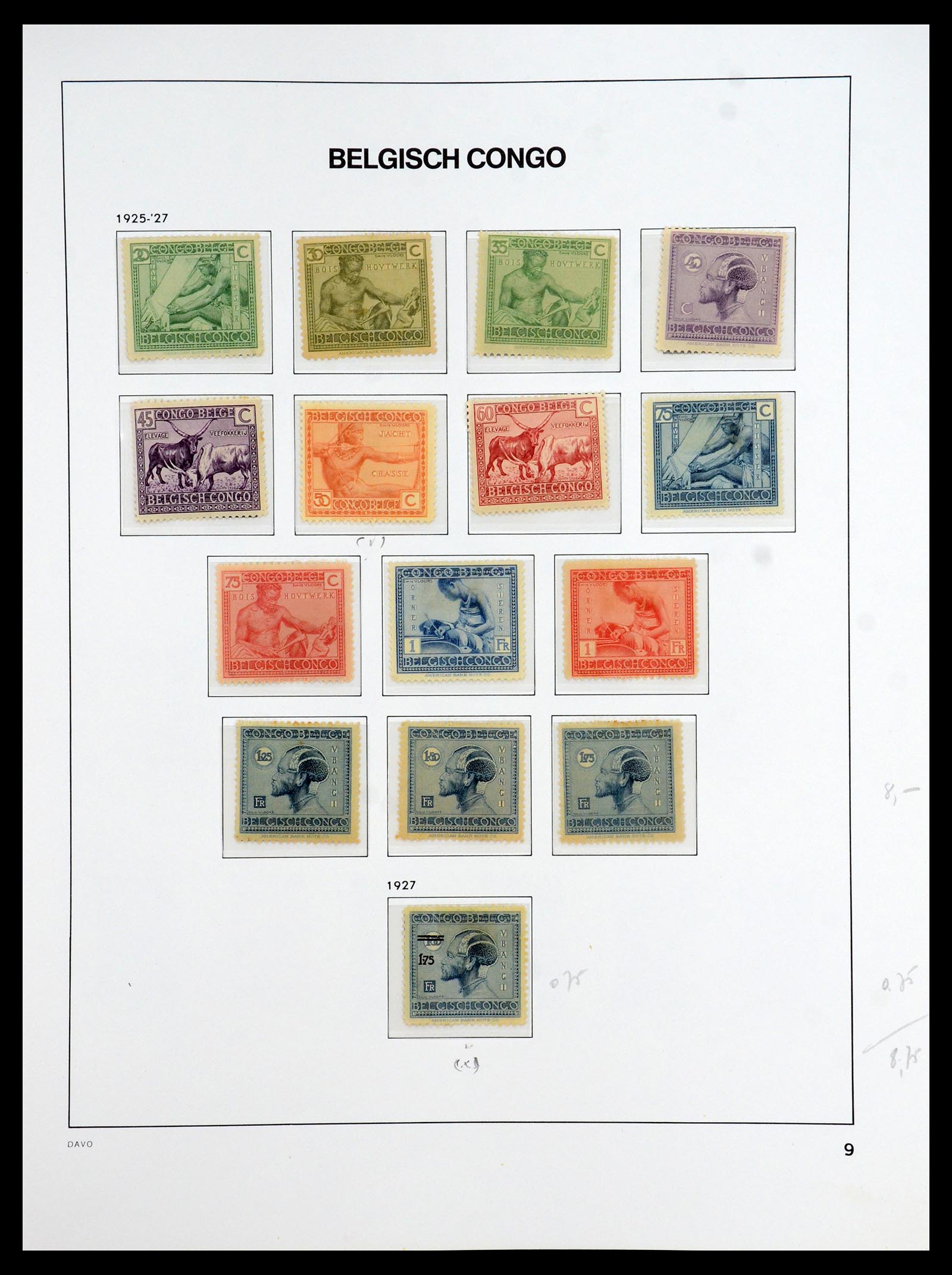 35907 010 - Postzegelverzameling 35907 Belgisch Congo 1887-1962.