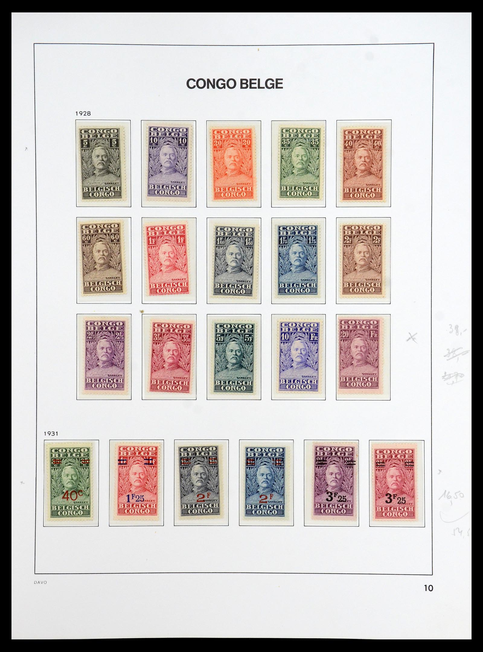 35907 011 - Postzegelverzameling 35907 Belgisch Congo 1887-1962.