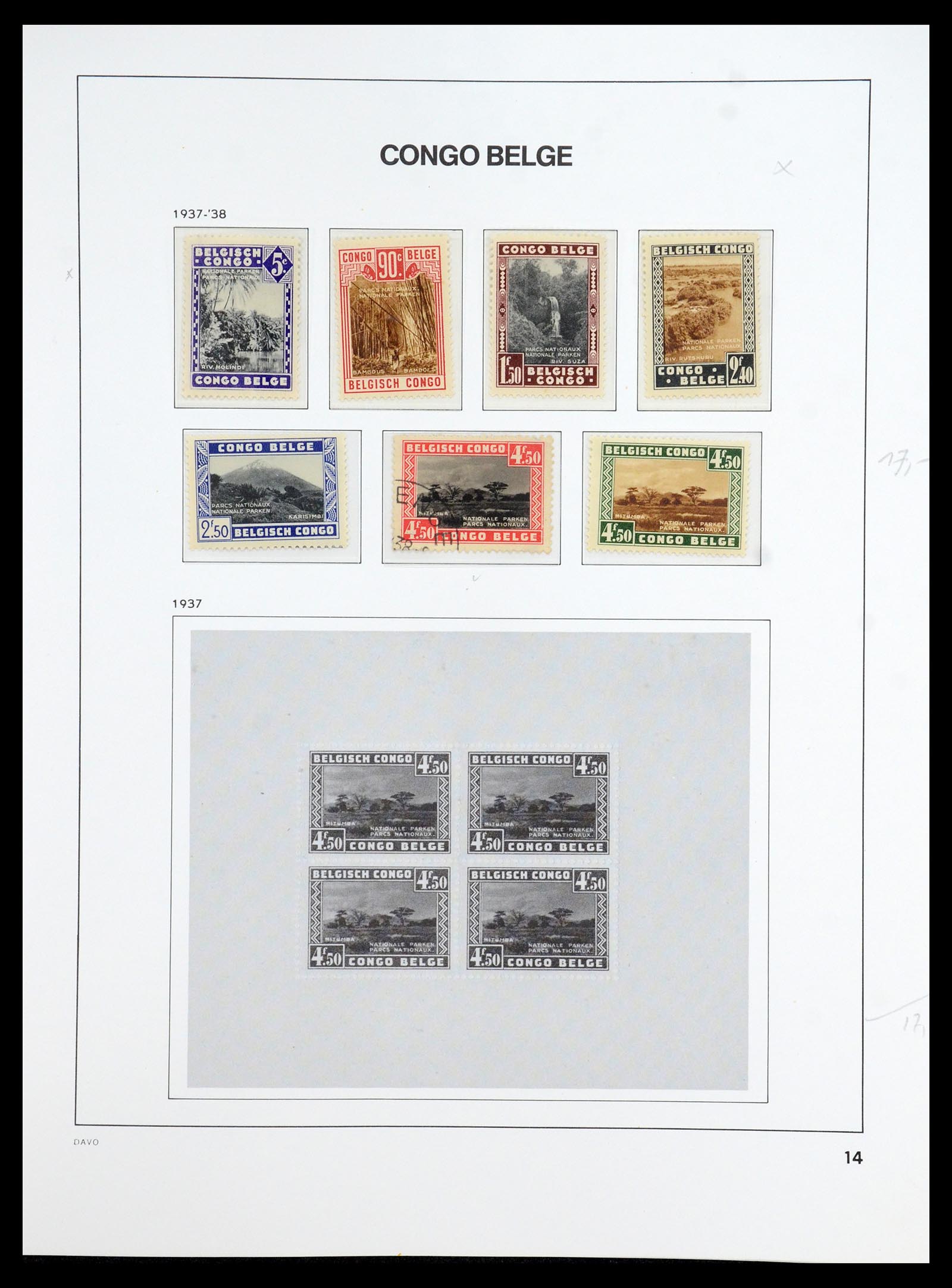 35907 015 - Postzegelverzameling 35907 Belgisch Congo 1887-1962.