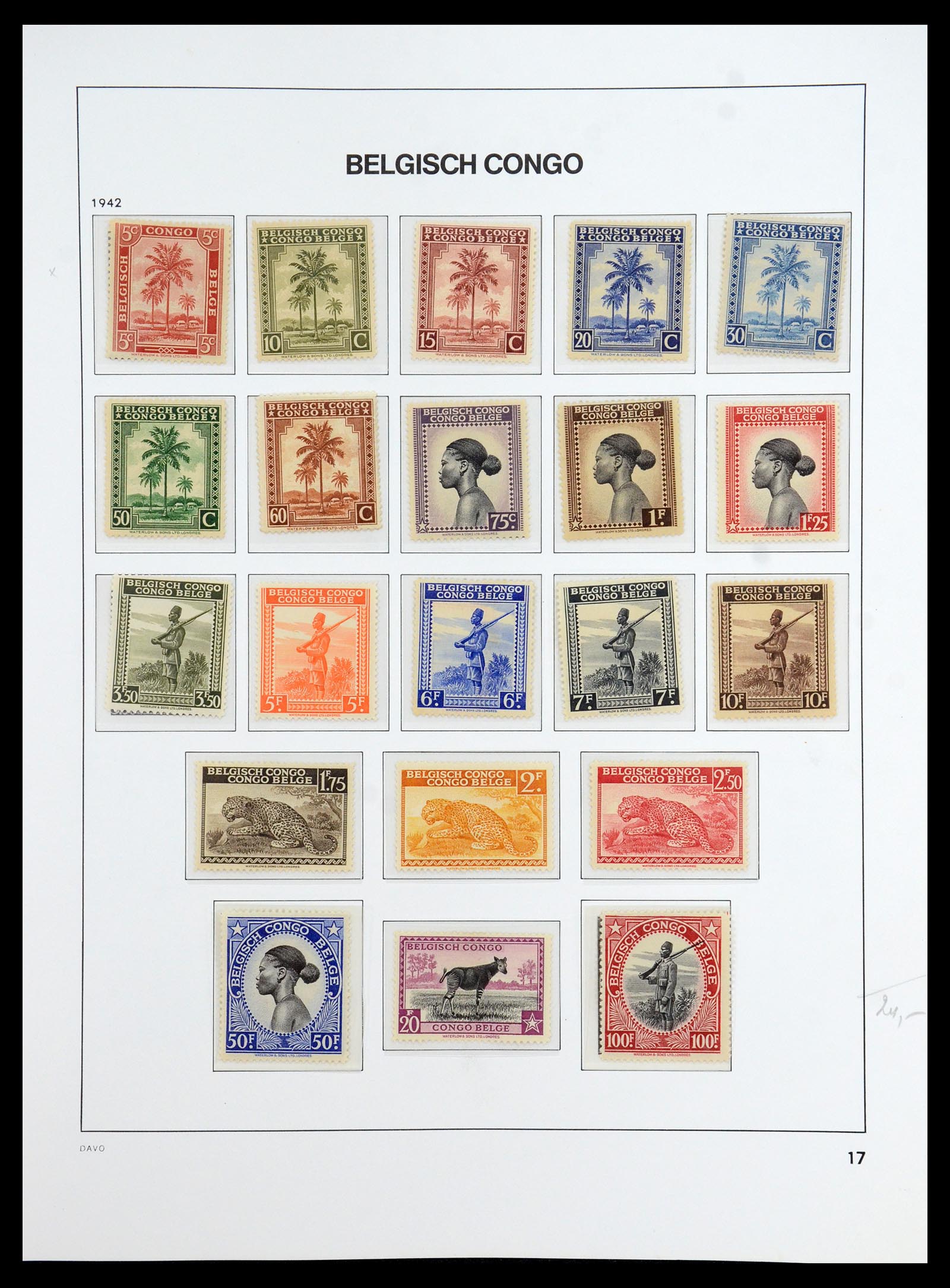 35907 018 - Postzegelverzameling 35907 Belgisch Congo 1887-1962.