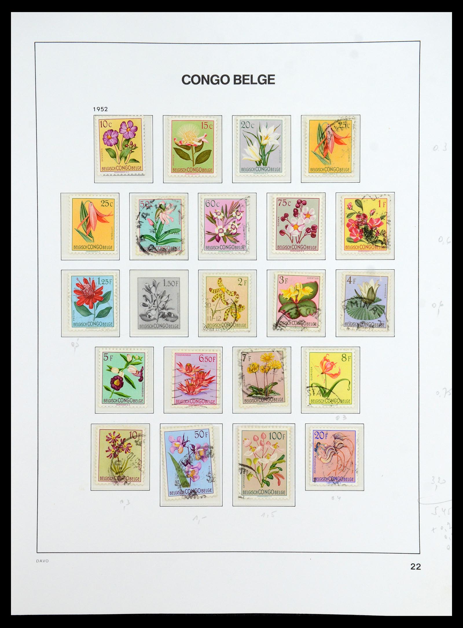 35907 023 - Postzegelverzameling 35907 Belgisch Congo 1887-1962.