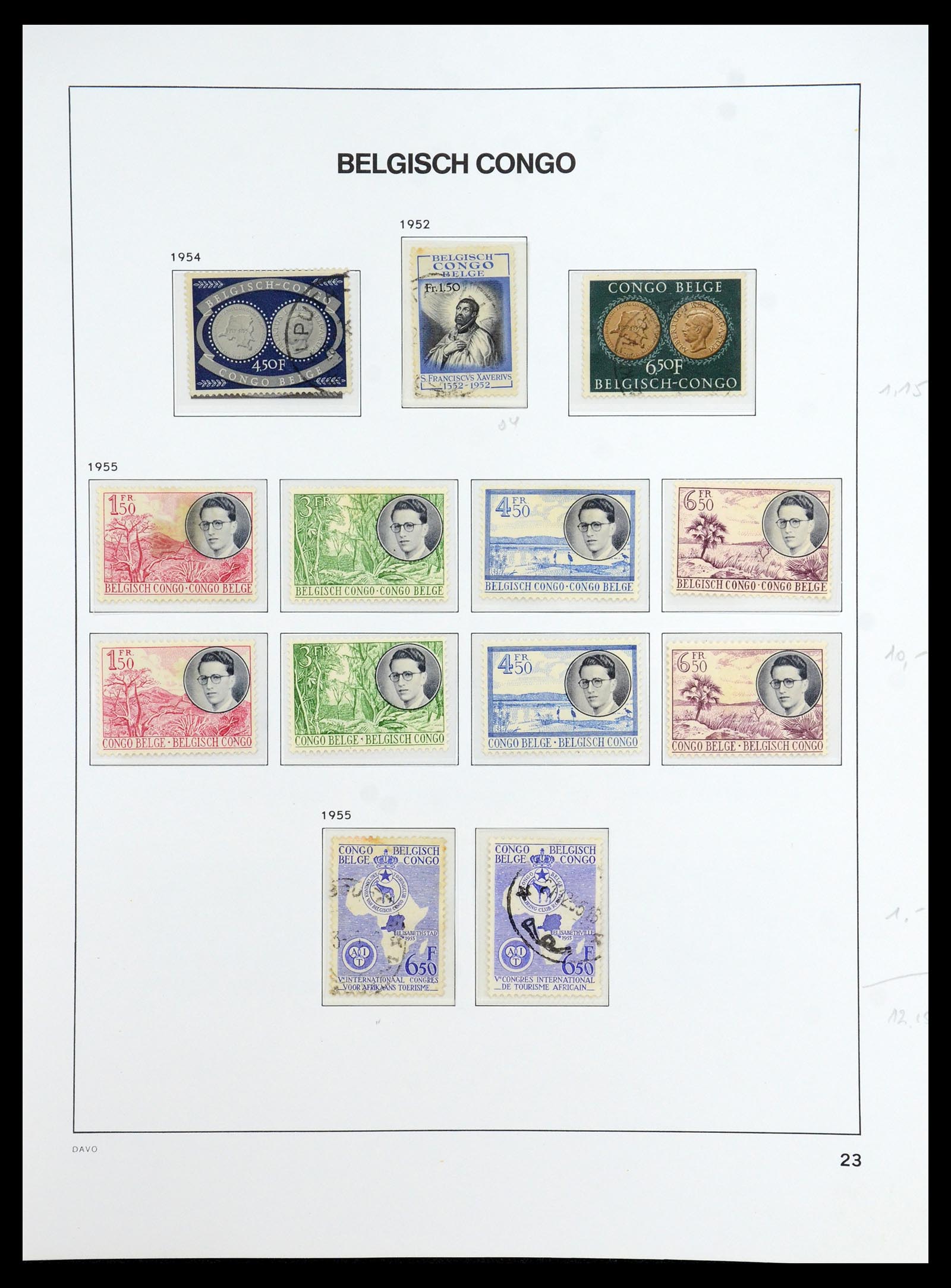 35907 024 - Postzegelverzameling 35907 Belgisch Congo 1887-1962.