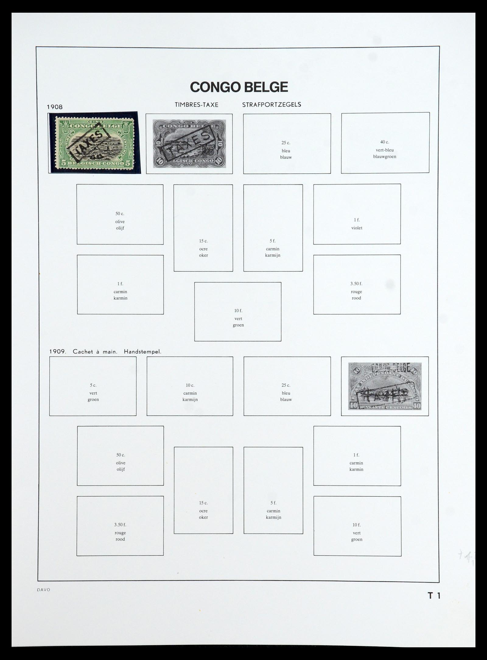 35907 029 - Stamp Collection 35907 Belgian Congo 1887-1962.