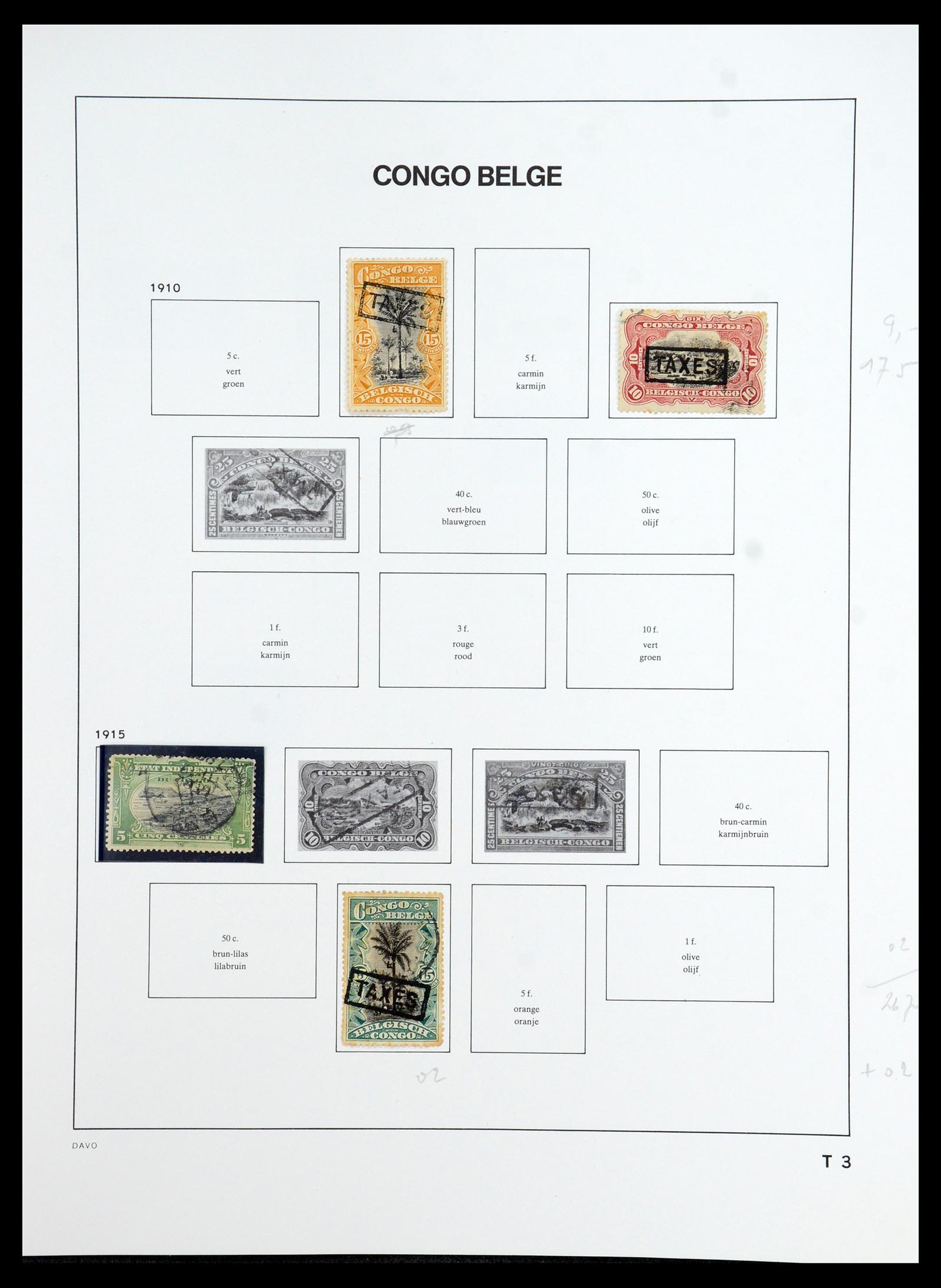 35907 030 - Postzegelverzameling 35907 Belgisch Congo 1887-1962.