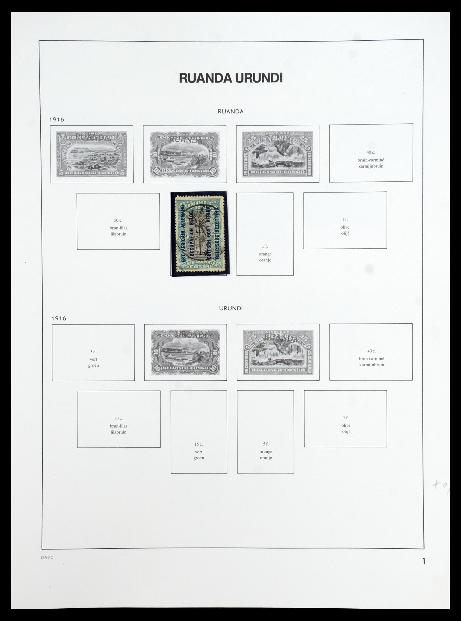 35907 032 - Postzegelverzameling 35907 Belgisch Congo 1887-1962.