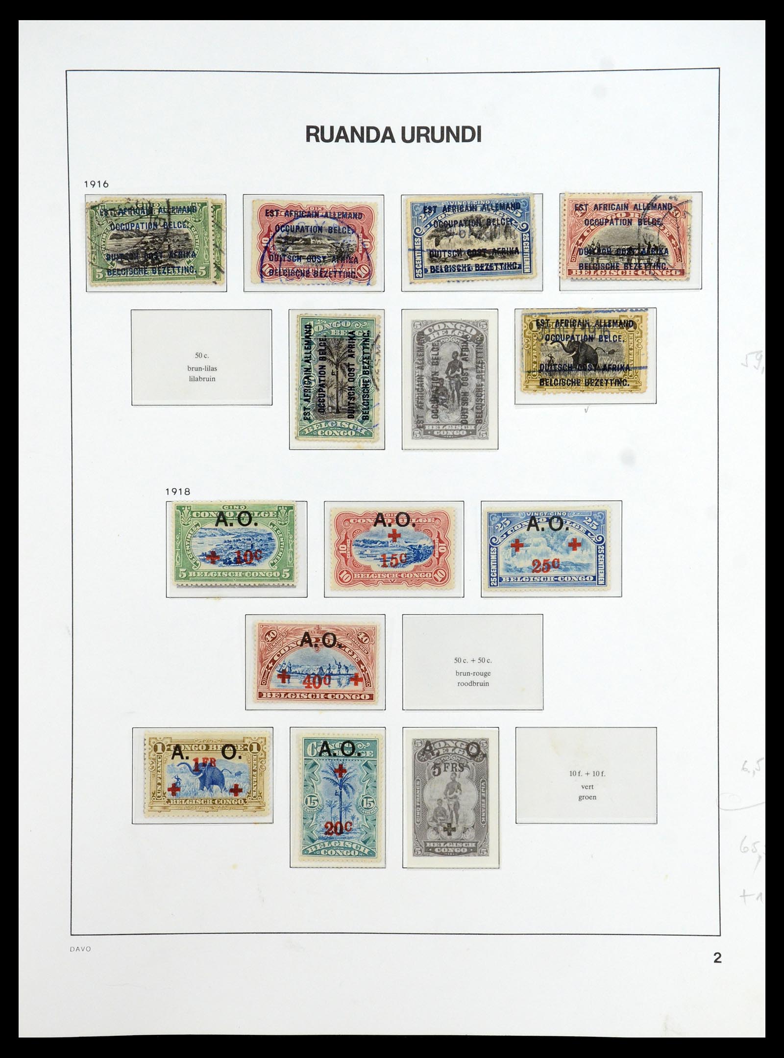 35907 033 - Postzegelverzameling 35907 Belgisch Congo 1887-1962.