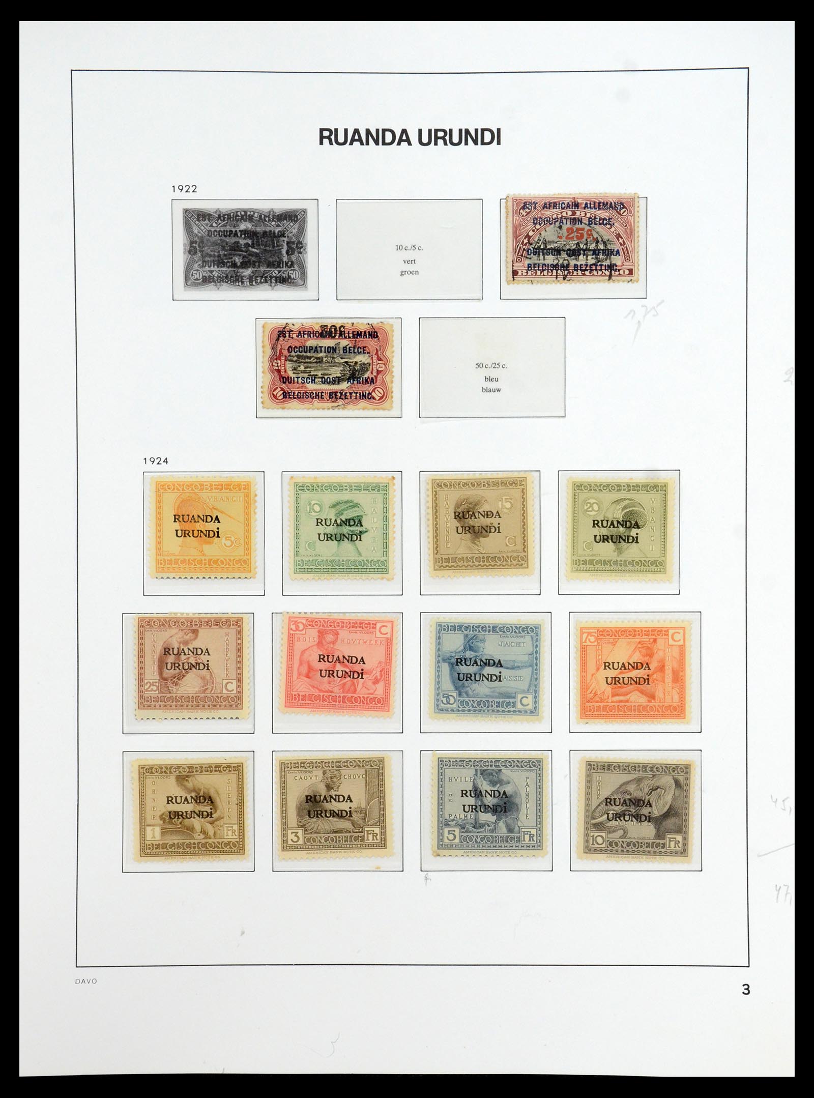35907 034 - Postzegelverzameling 35907 Belgisch Congo 1887-1962.
