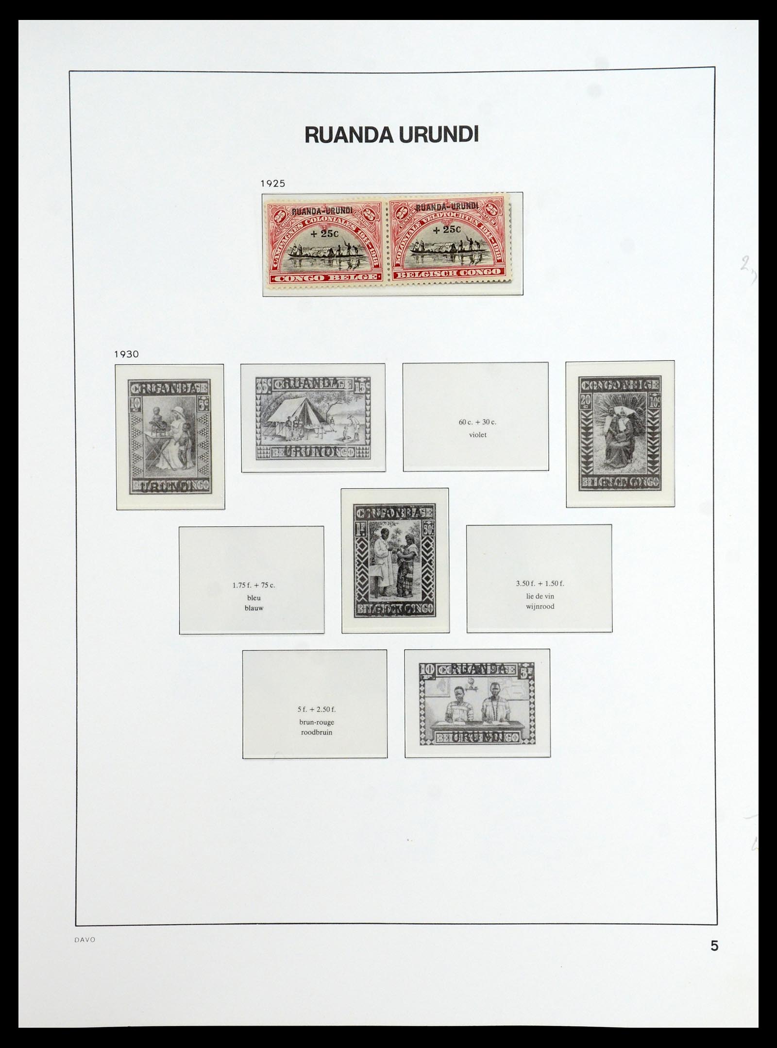 35907 036 - Postzegelverzameling 35907 Belgisch Congo 1887-1962.