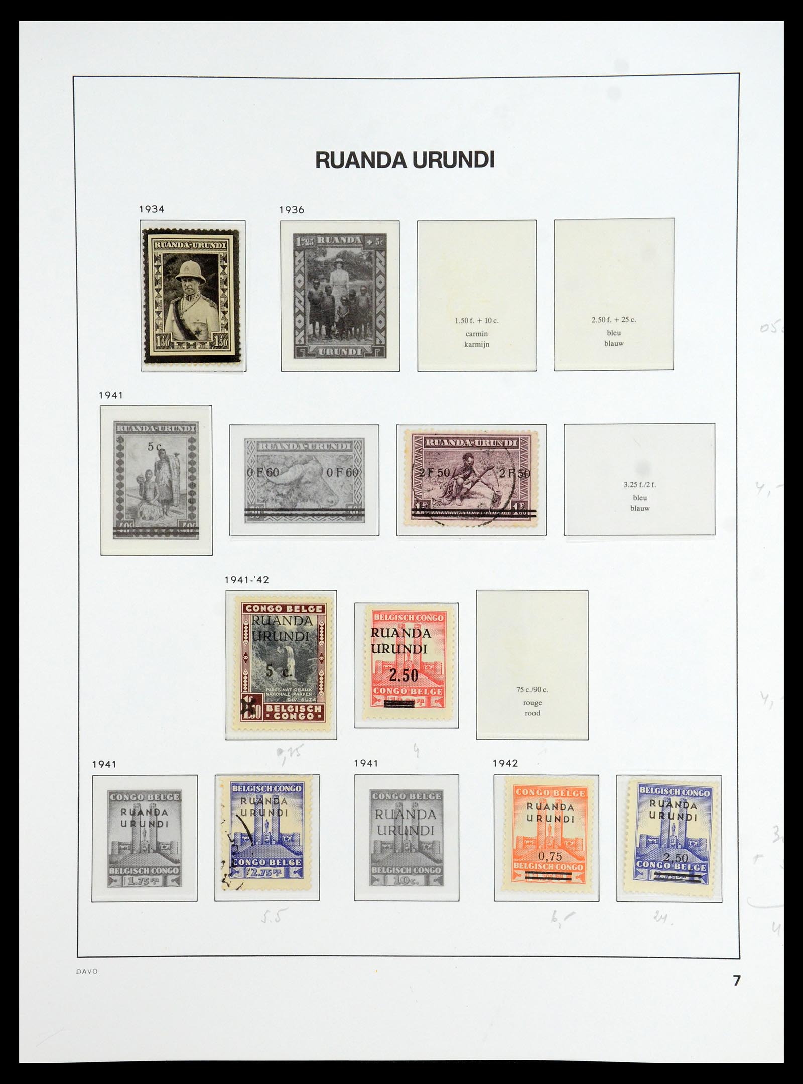 35907 038 - Postzegelverzameling 35907 Belgisch Congo 1887-1962.