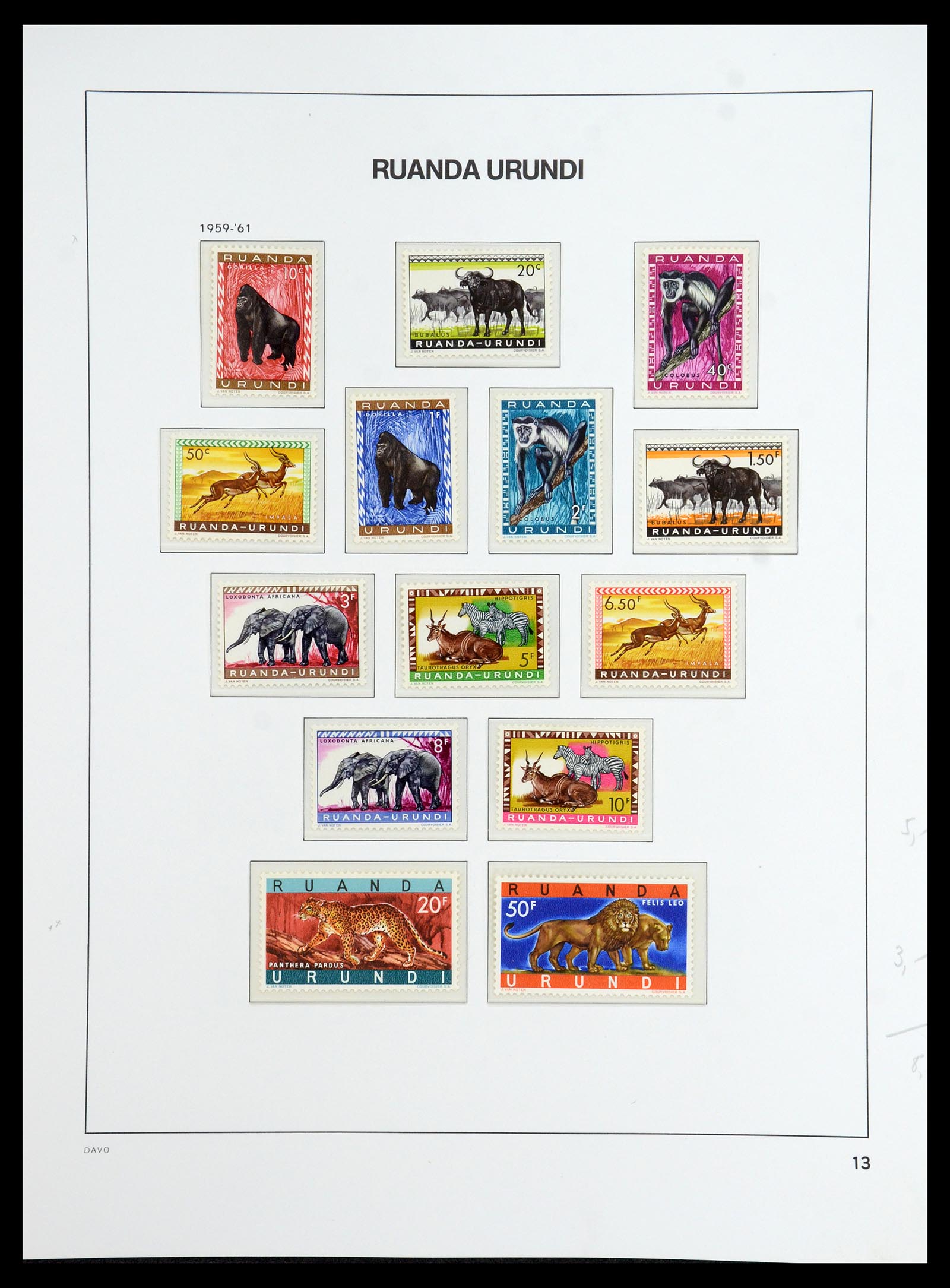 35907 044 - Postzegelverzameling 35907 Belgisch Congo 1887-1962.