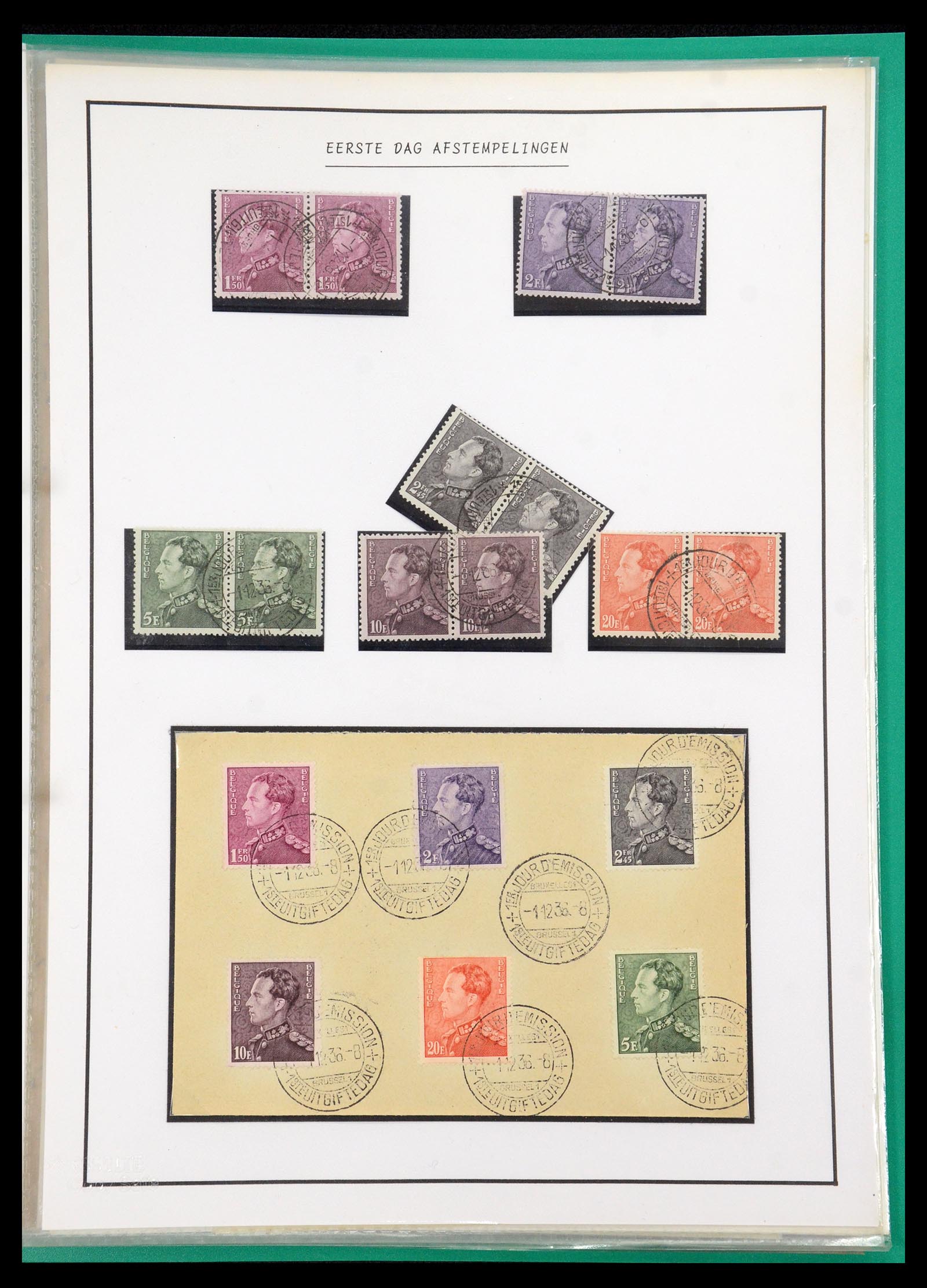 35908 002 - Postzegelverzameling 35908 België 1936-1951.