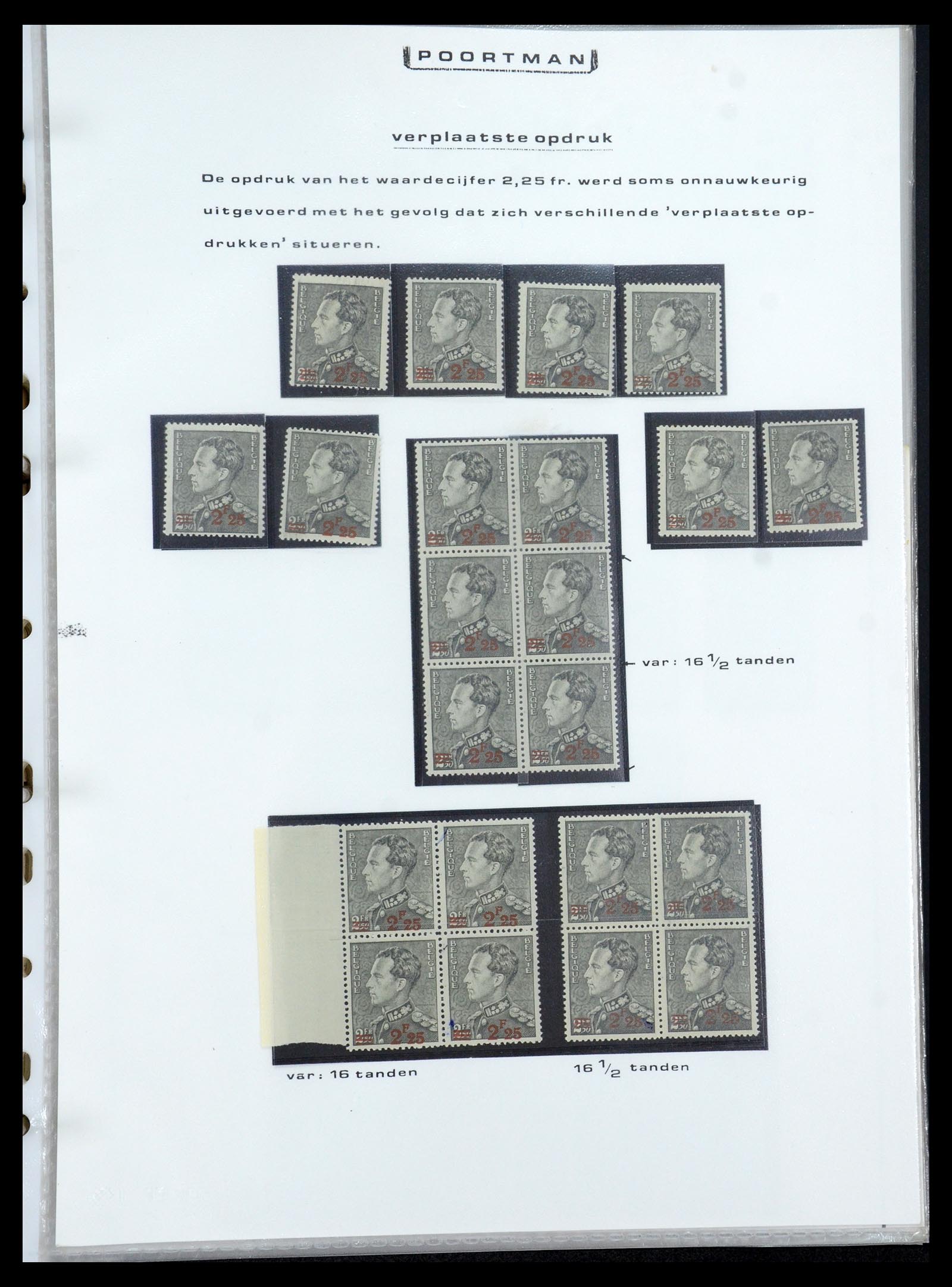35908 033 - Postzegelverzameling 35908 België 1936-1951.