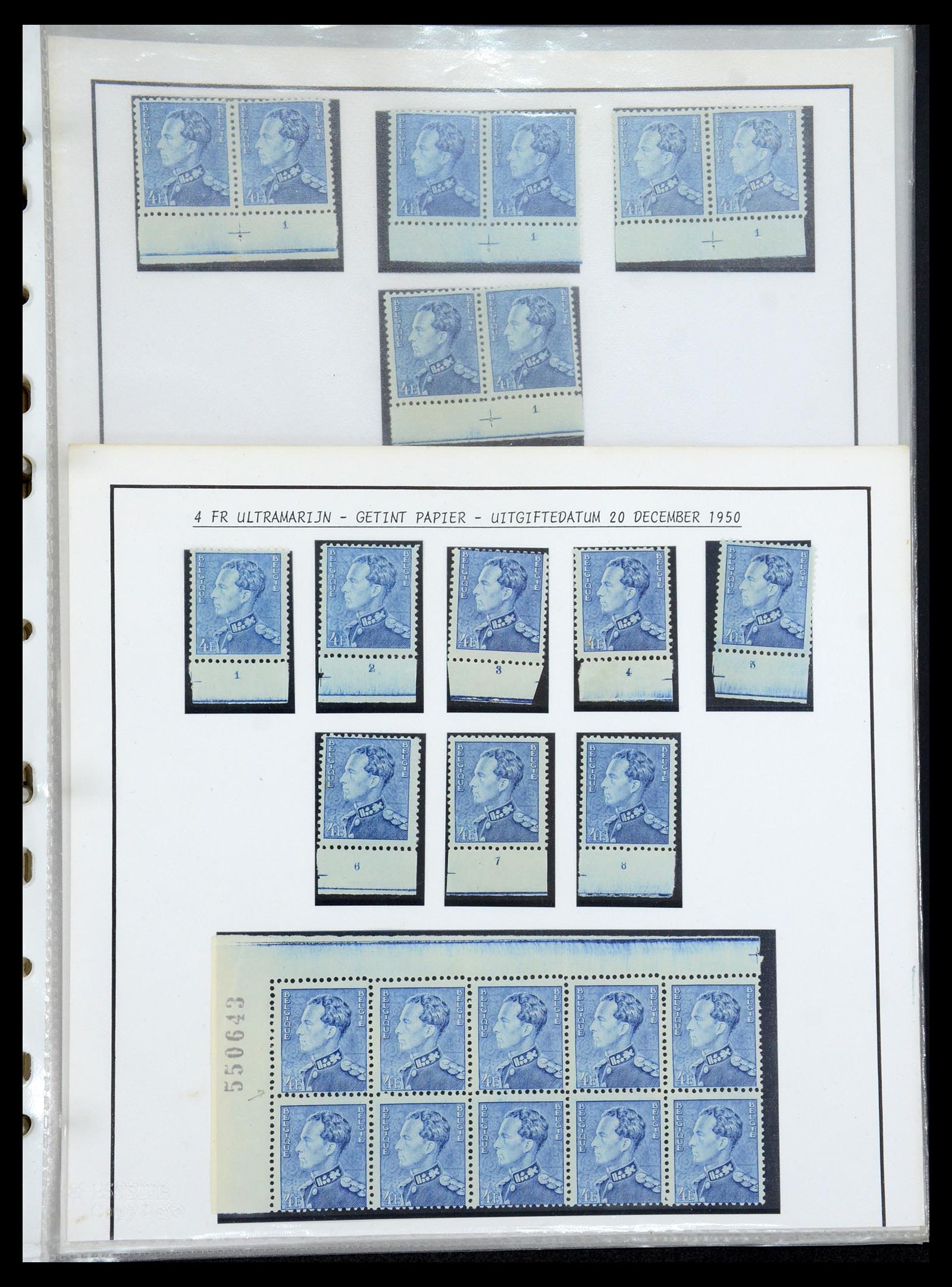 35908 034 - Postzegelverzameling 35908 België 1936-1951.
