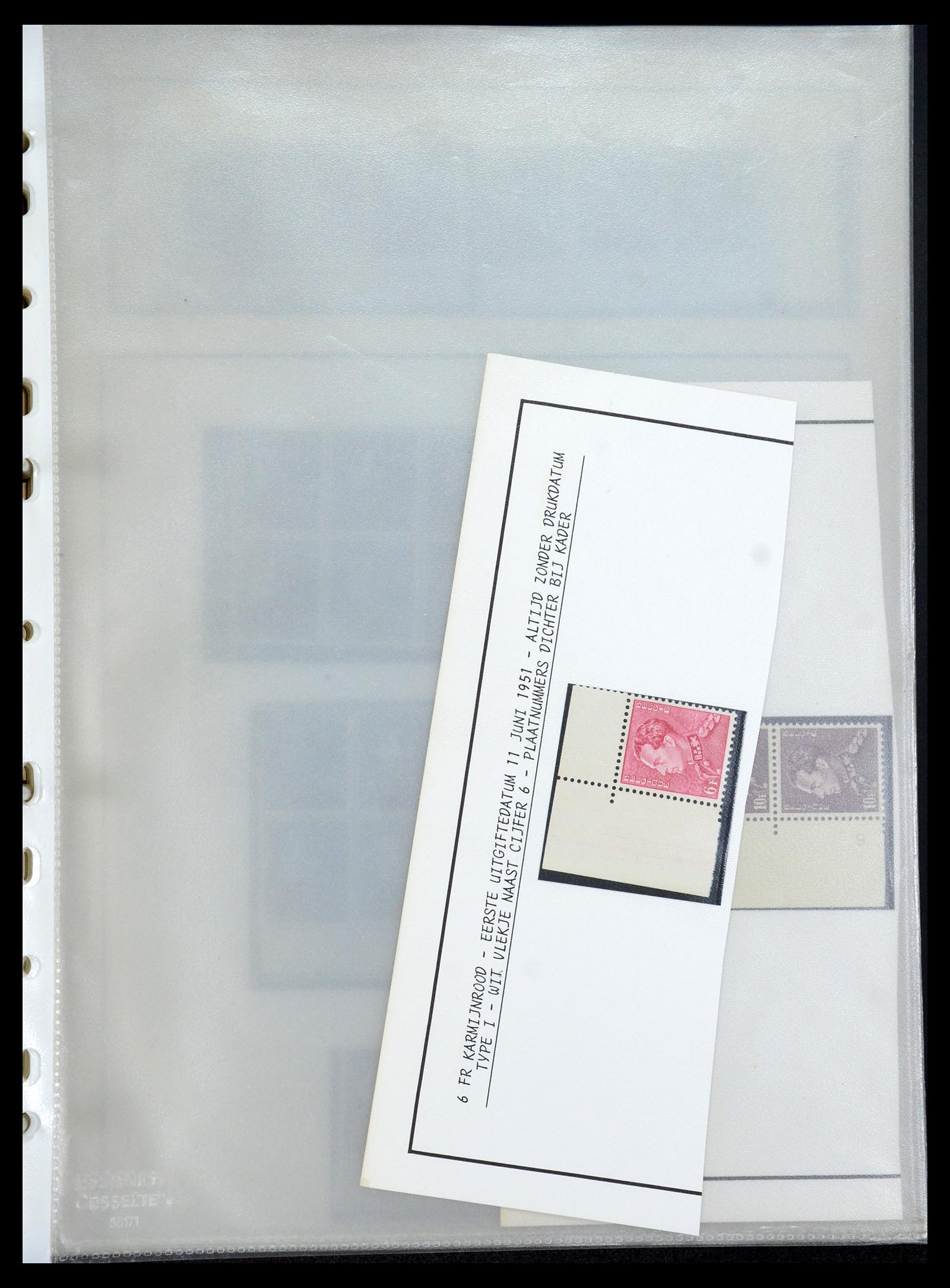 35908 038 - Postzegelverzameling 35908 België 1936-1951.