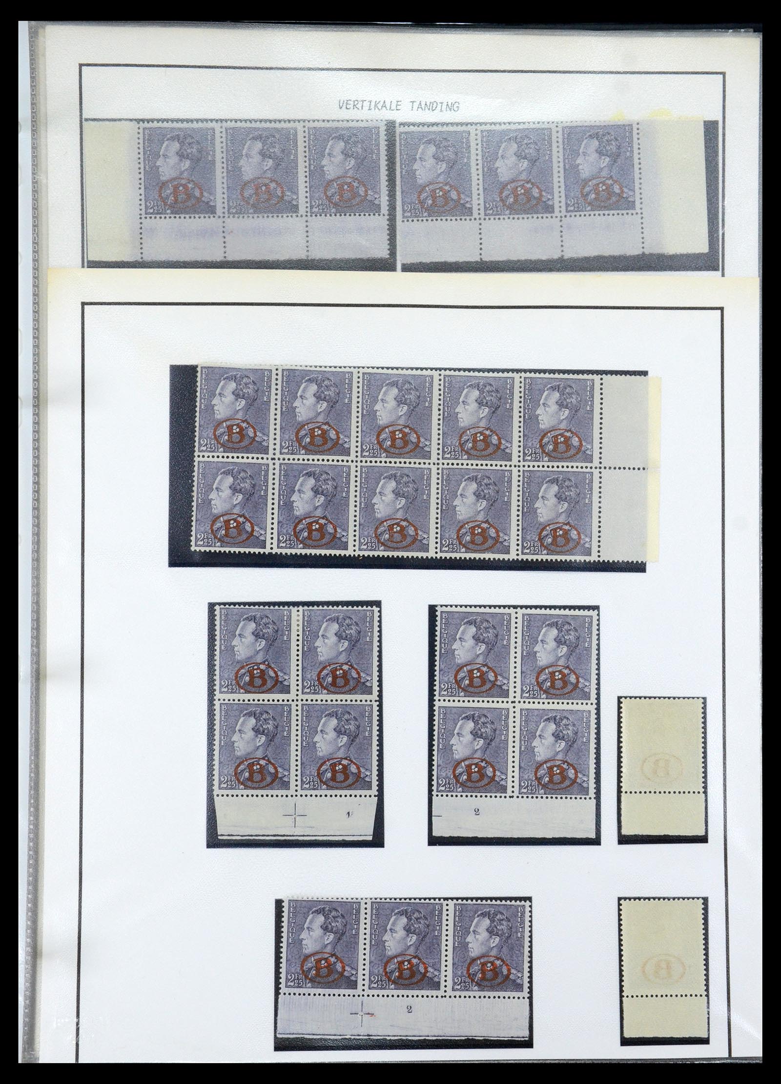 35908 040 - Postzegelverzameling 35908 België 1936-1951.