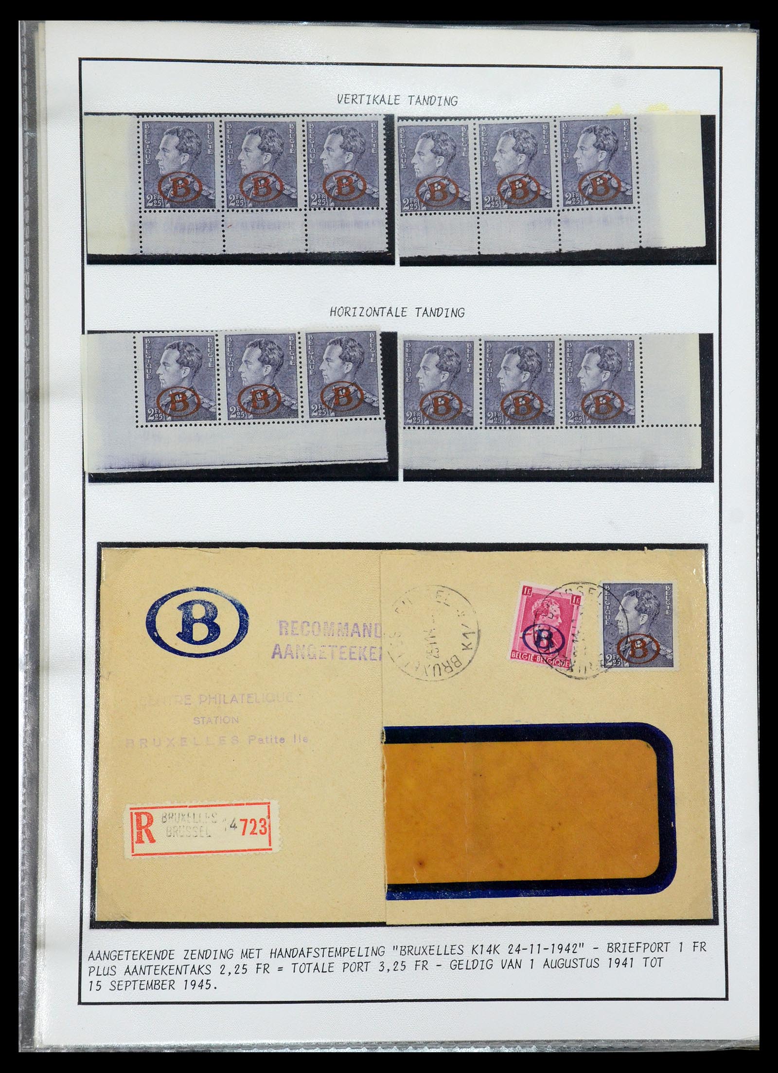 35908 041 - Postzegelverzameling 35908 België 1936-1951.