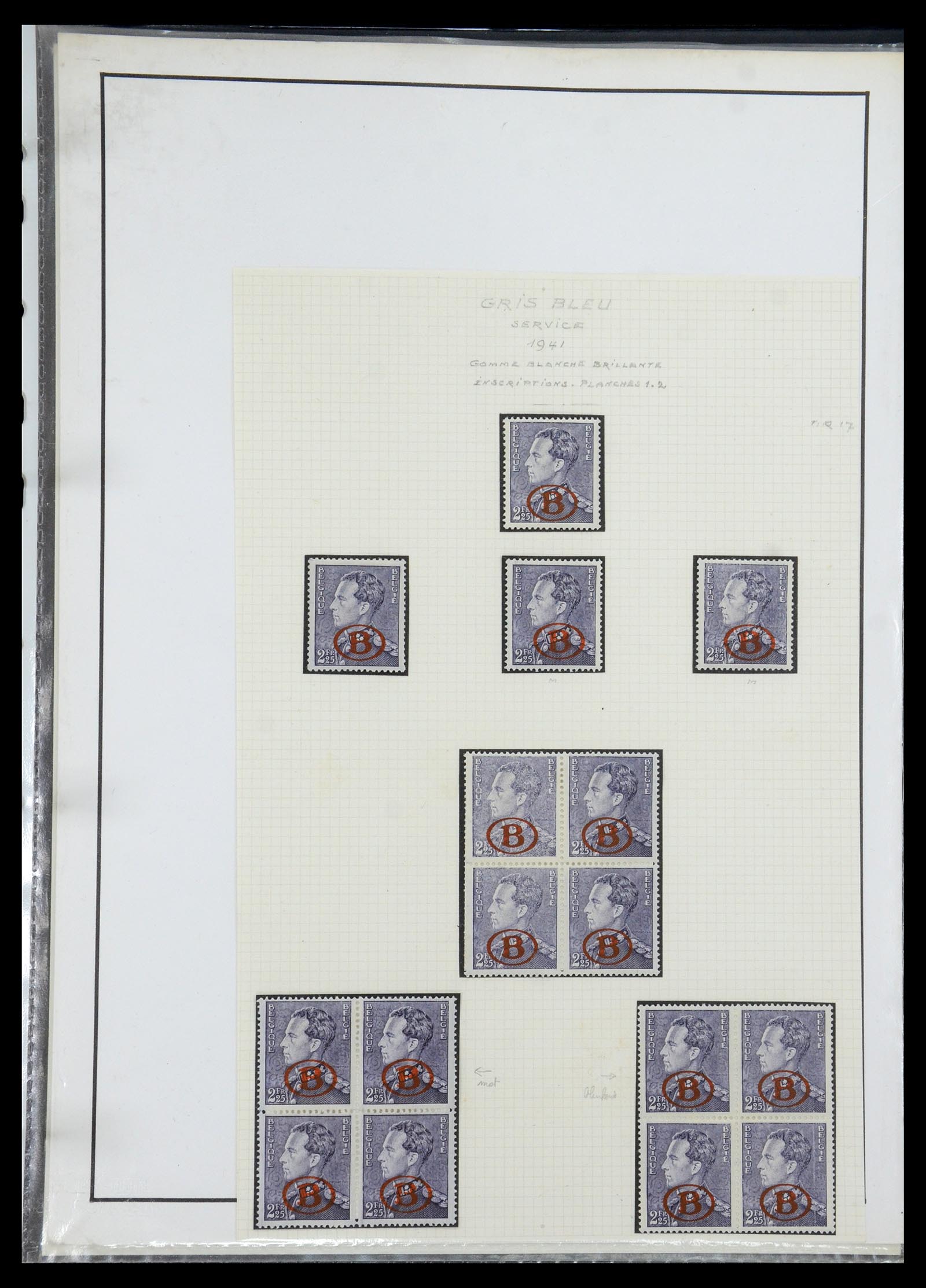 35908 042 - Postzegelverzameling 35908 België 1936-1951.