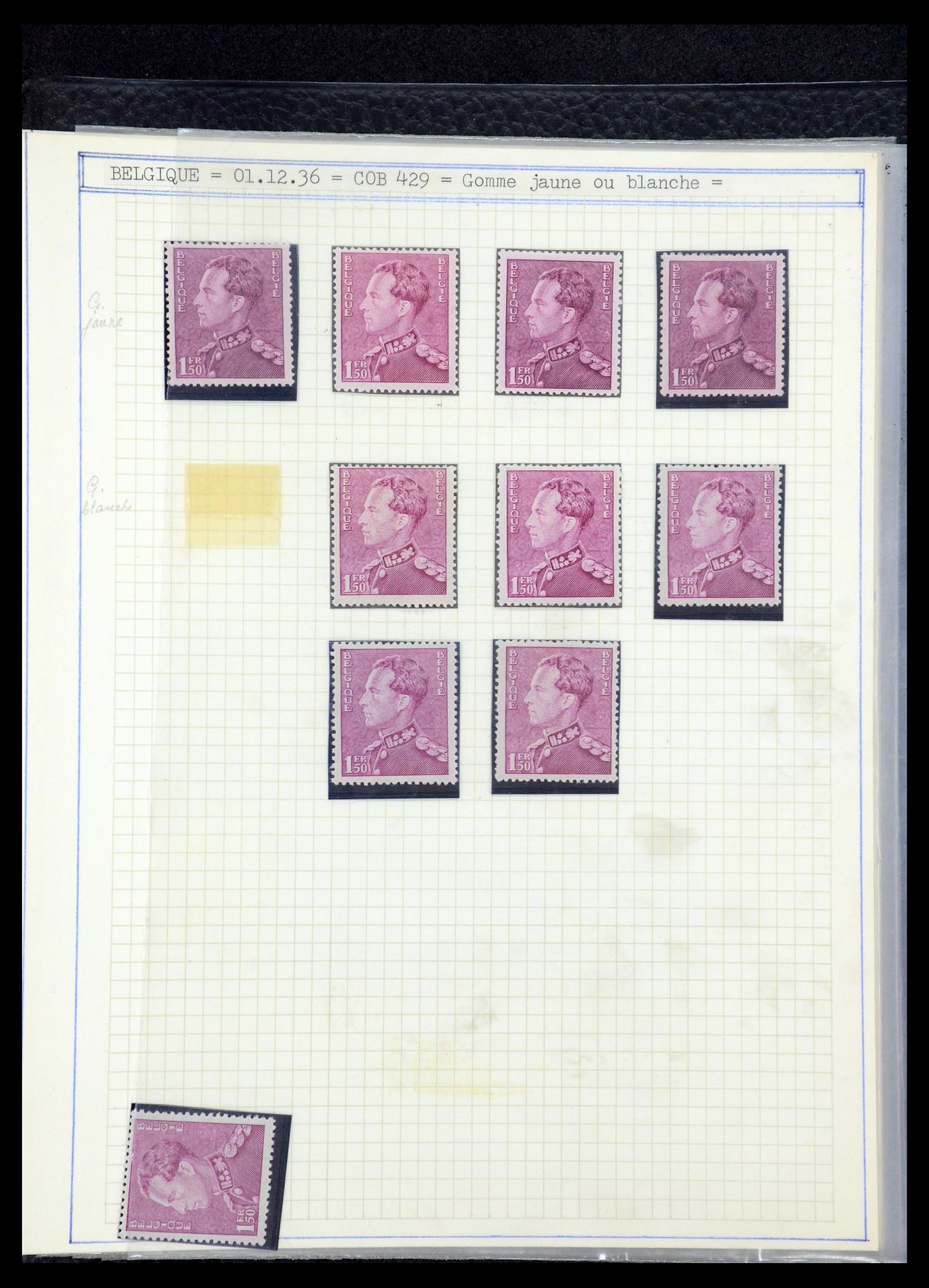 35908 046 - Postzegelverzameling 35908 België 1936-1951.