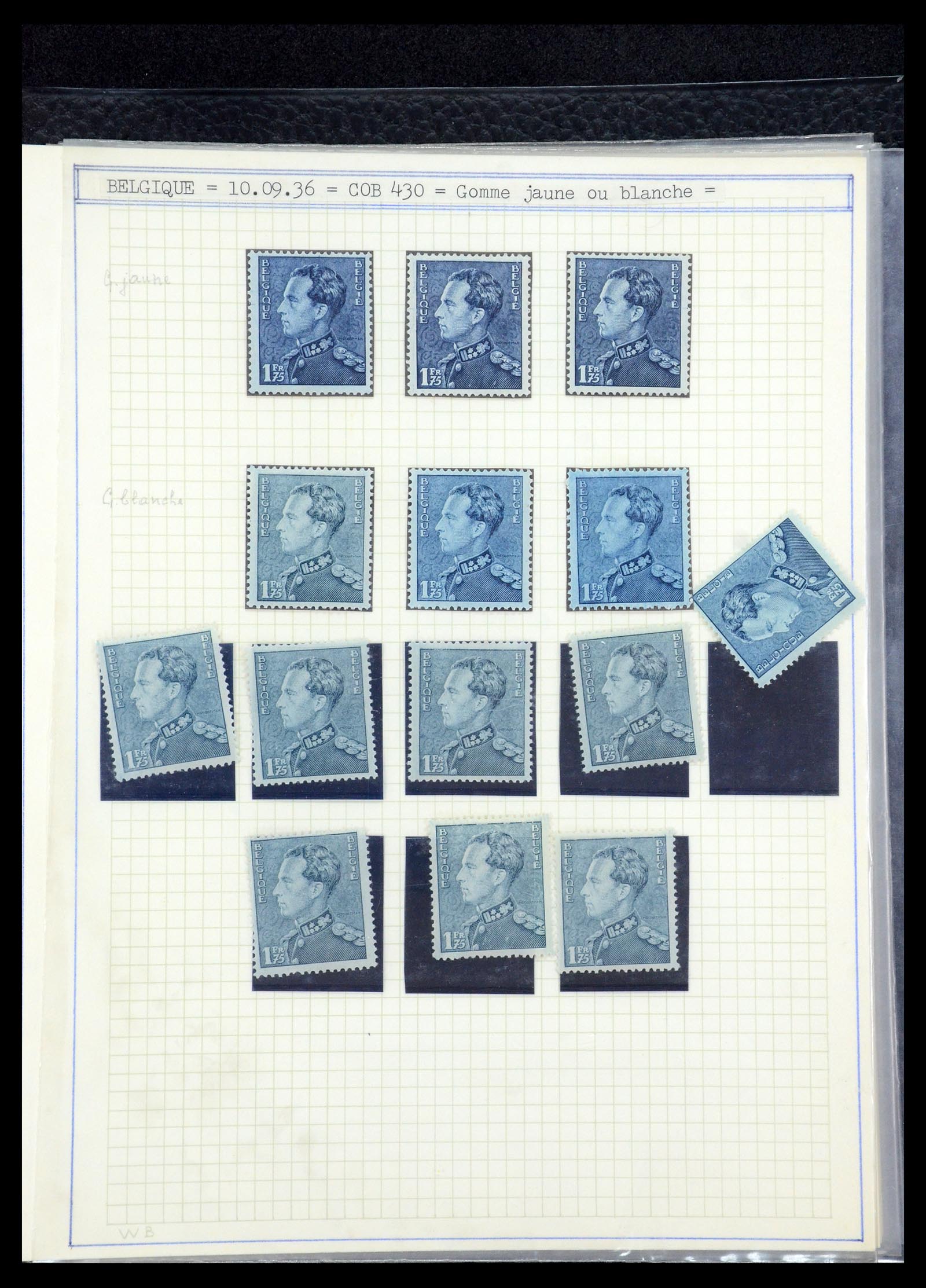 35908 047 - Postzegelverzameling 35908 België 1936-1951.