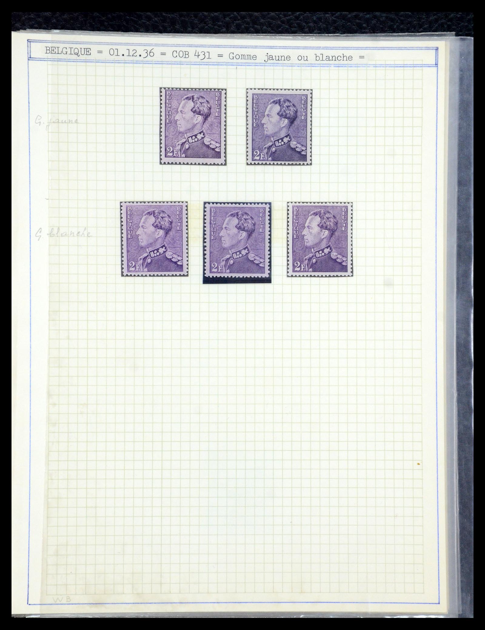 35908 048 - Postzegelverzameling 35908 België 1936-1951.