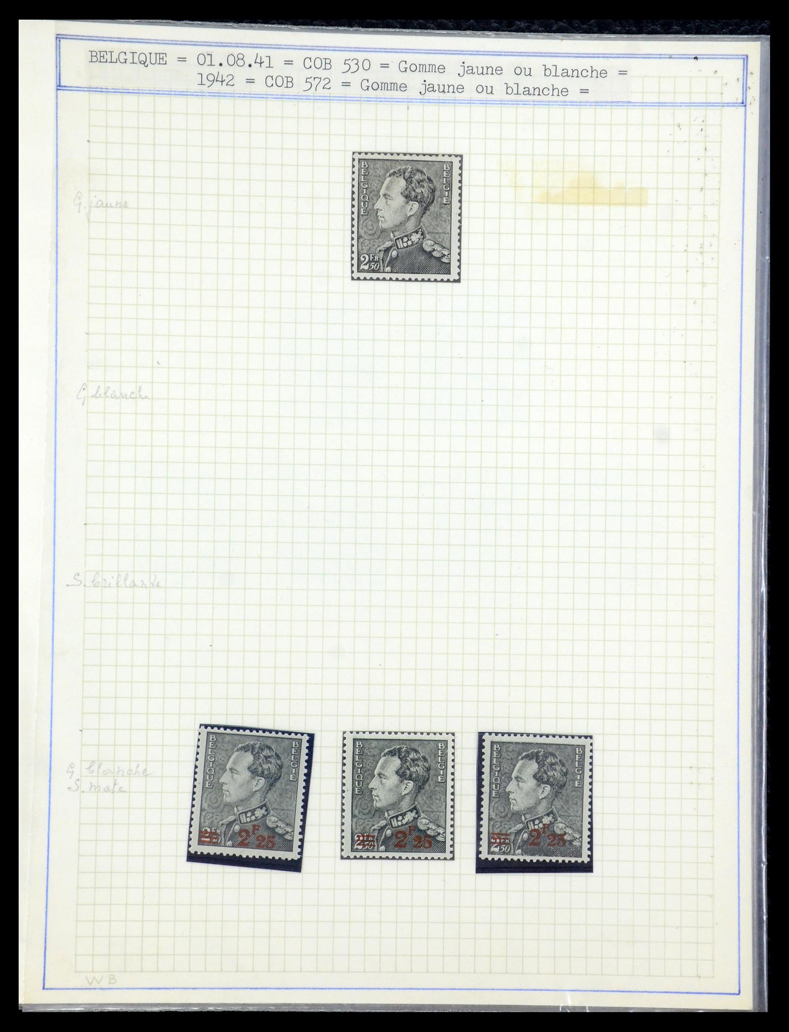 35908 055 - Stamp Collection 35908 Belgium 1936-1951.