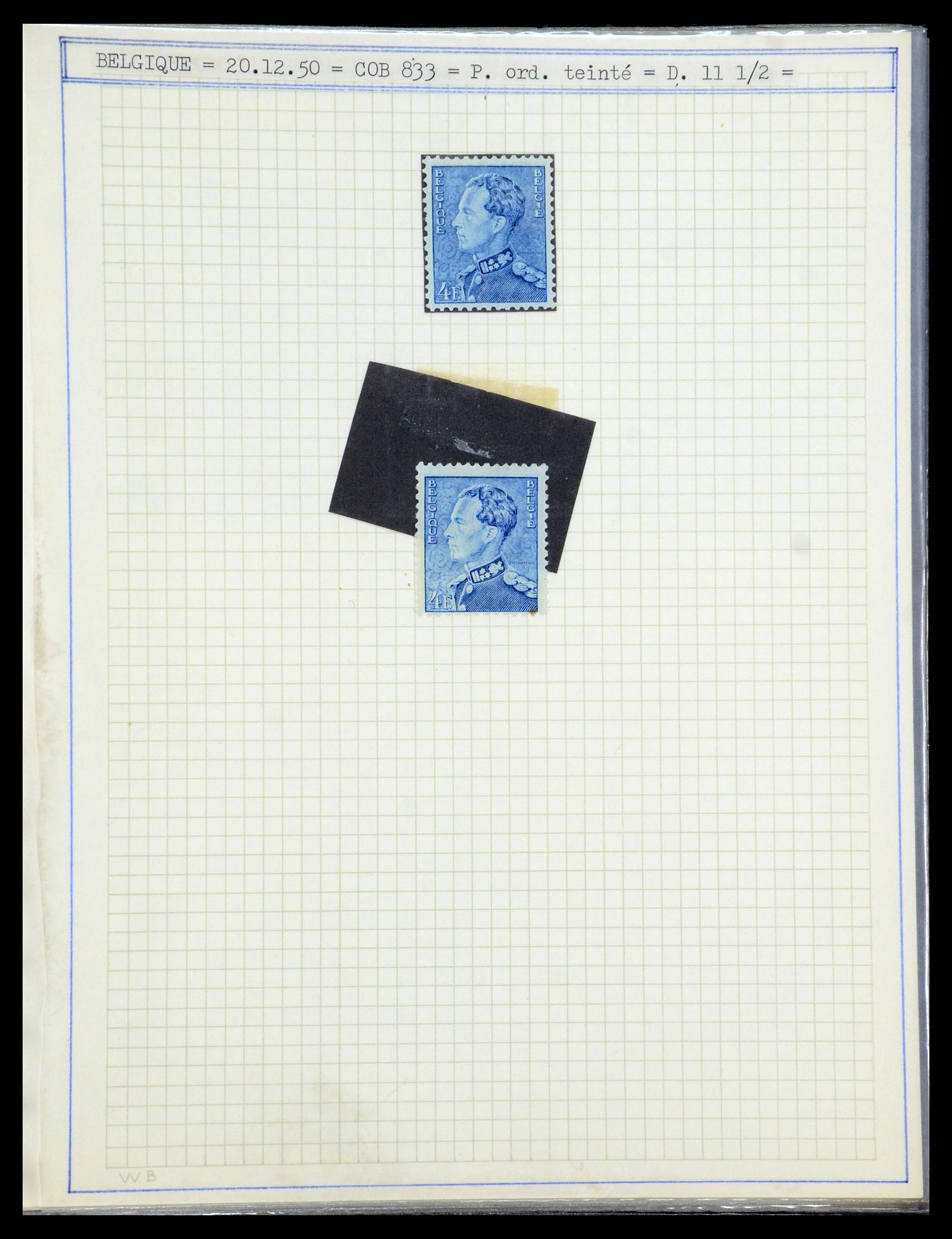 35908 057 - Postzegelverzameling 35908 België 1936-1951.