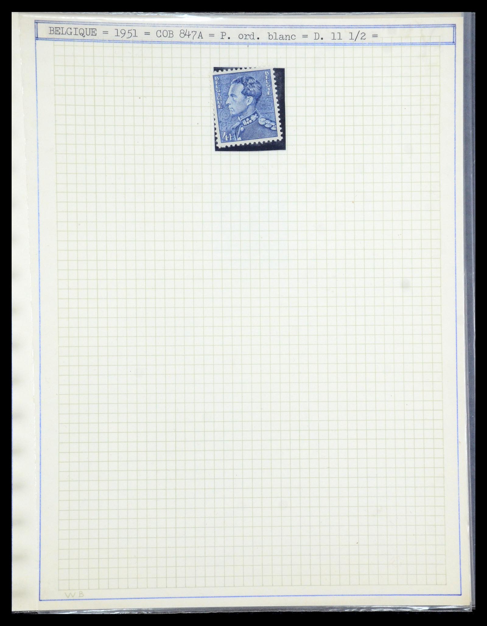 35908 059 - Postzegelverzameling 35908 België 1936-1951.