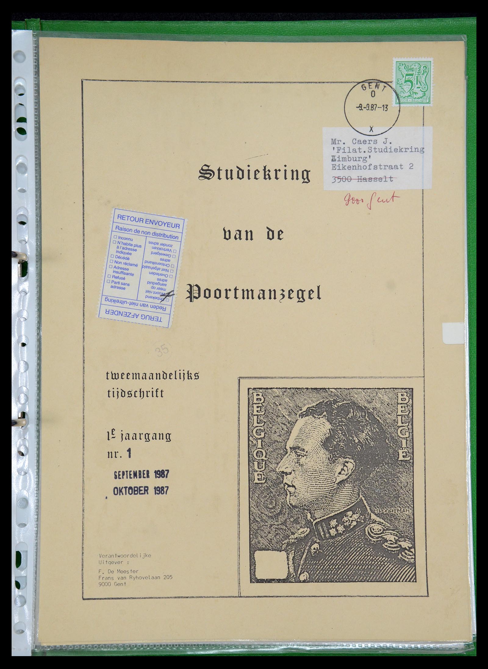 35908 089 - Postzegelverzameling 35908 België 1936-1951.