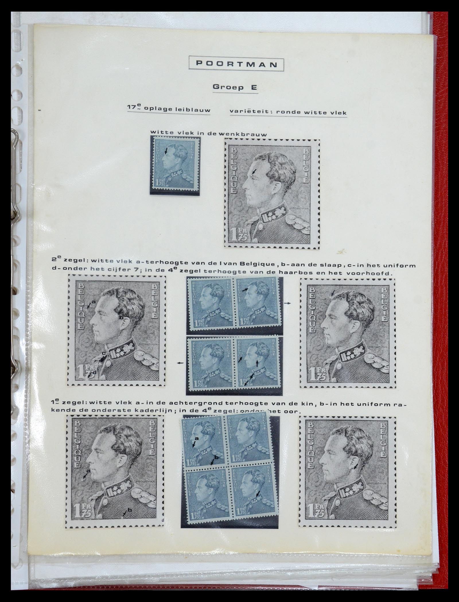 35908 091 - Postzegelverzameling 35908 België 1936-1951.