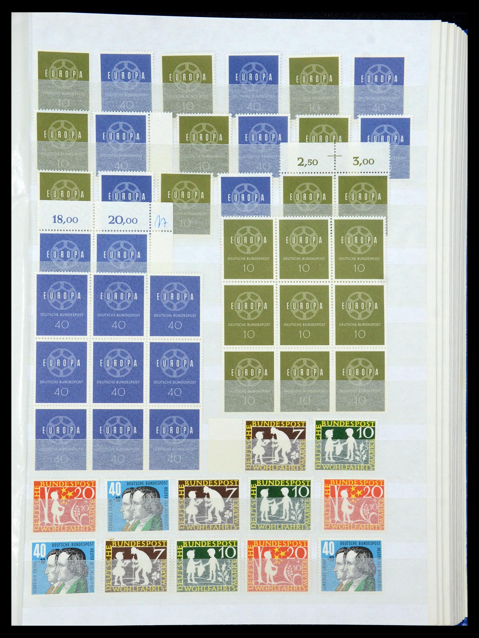 35909 025 - Postzegelverzameling 35909 Bundespost 1949-2000.