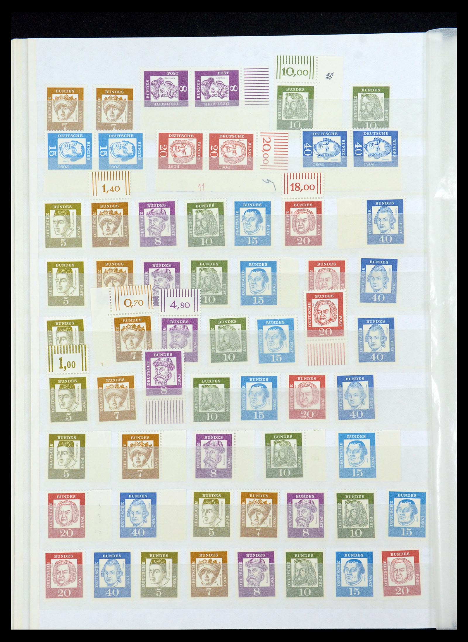 35909 038 - Postzegelverzameling 35909 Bundespost 1949-2000.