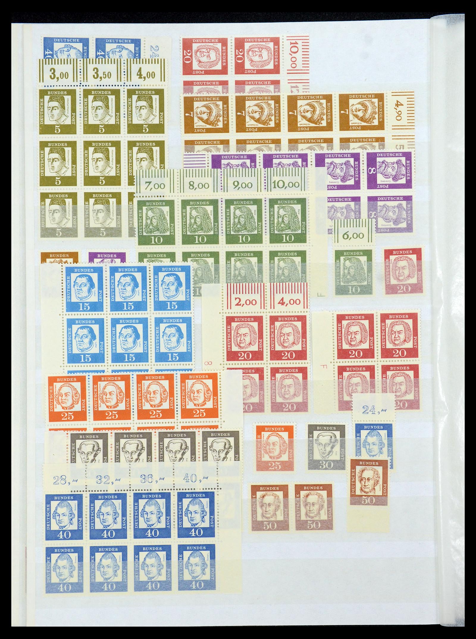 35909 040 - Postzegelverzameling 35909 Bundespost 1949-2000.