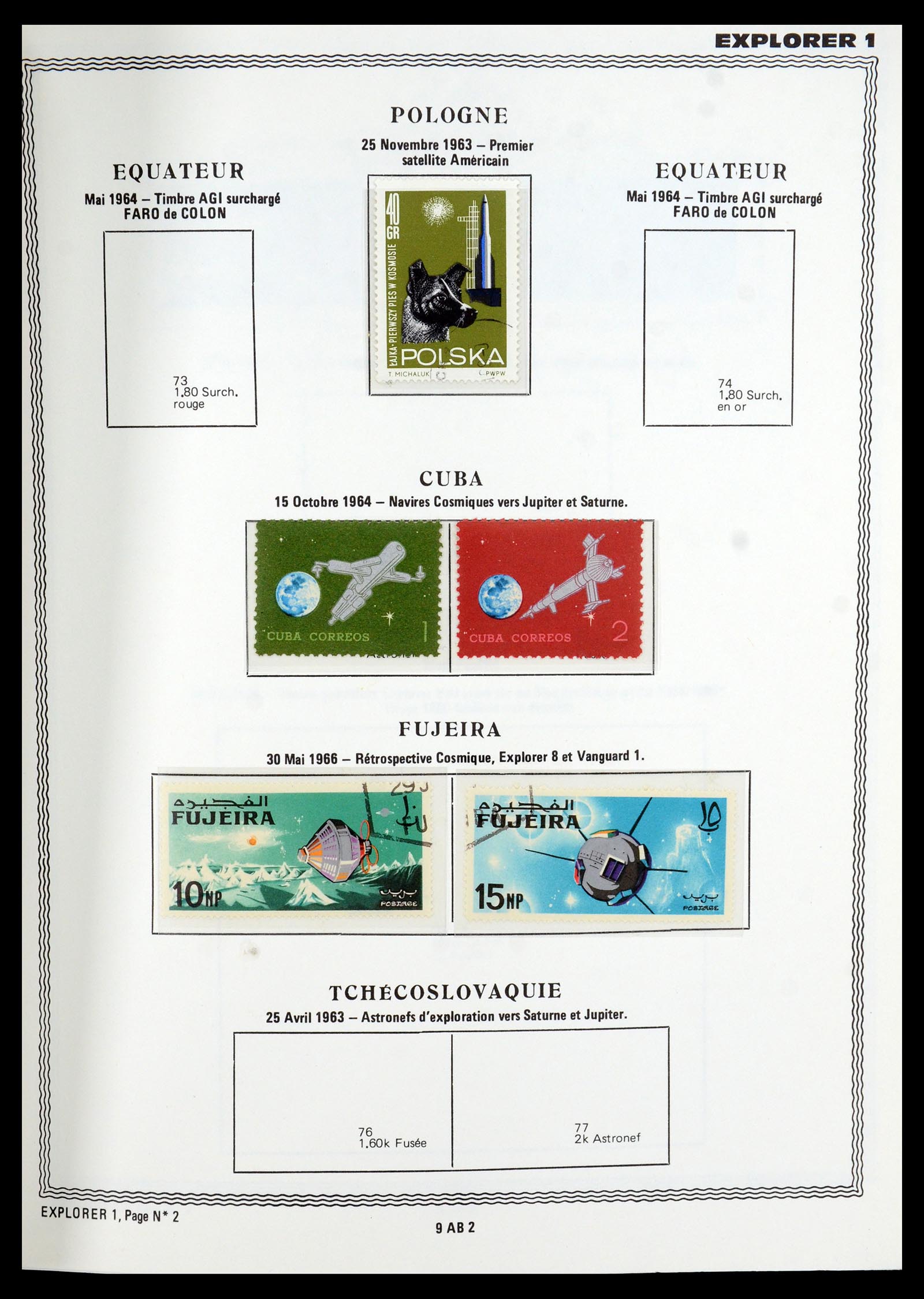 35910 0016 - Stamp Collection 35910 Aerospace 1957-1993.