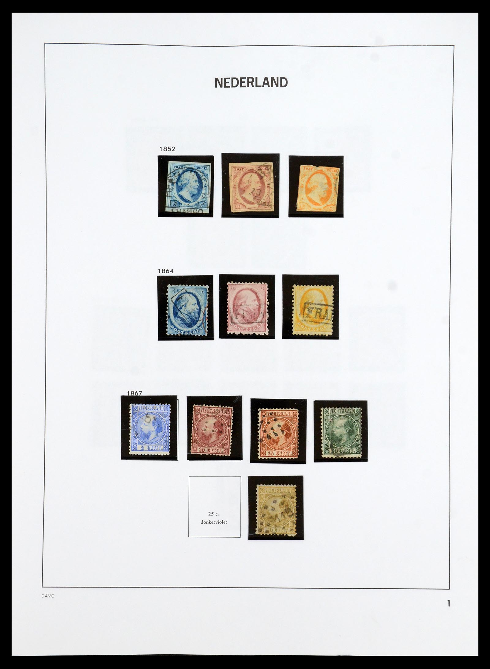 35911 001 - Postzegelverzameling 35911 Nederland 1852-1989.