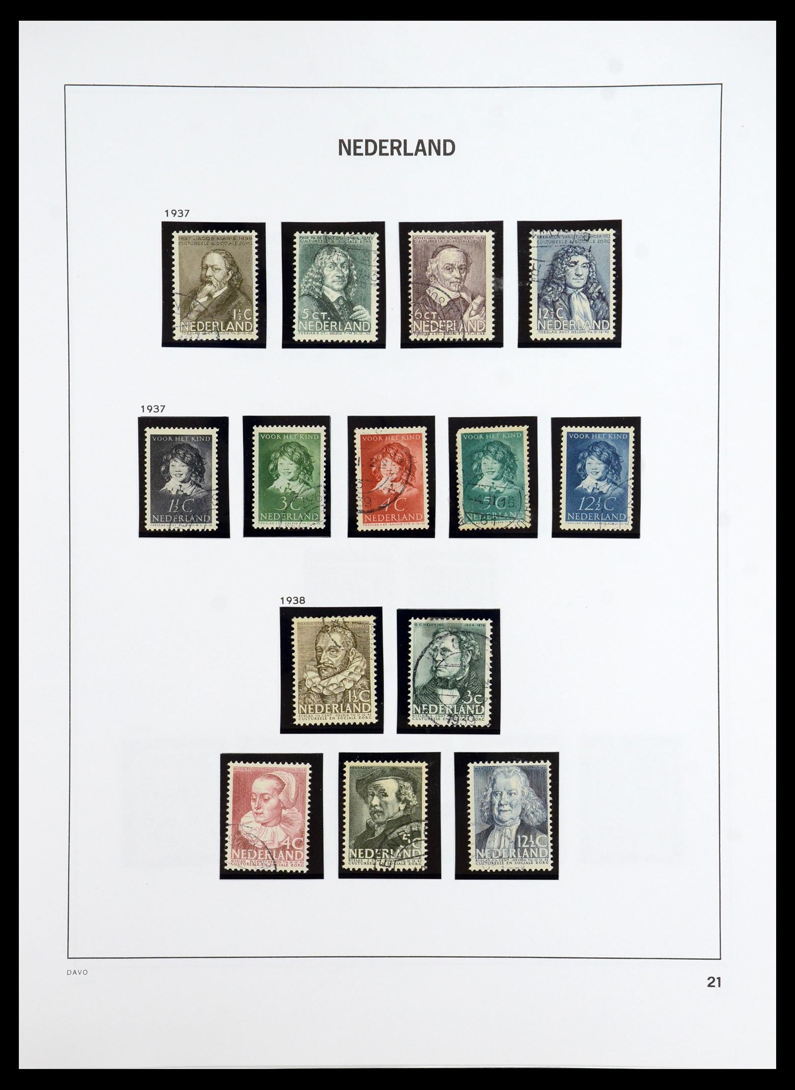 35911 022 - Postzegelverzameling 35911 Nederland 1852-1989.