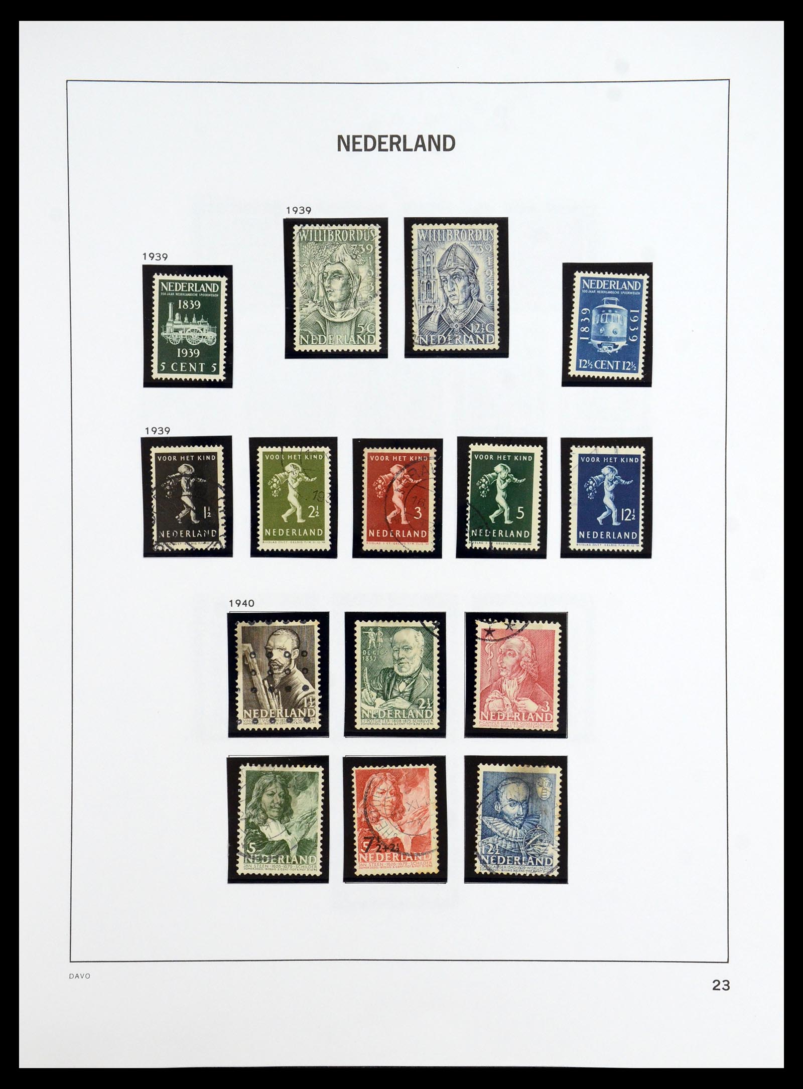 35911 024 - Postzegelverzameling 35911 Nederland 1852-1989.