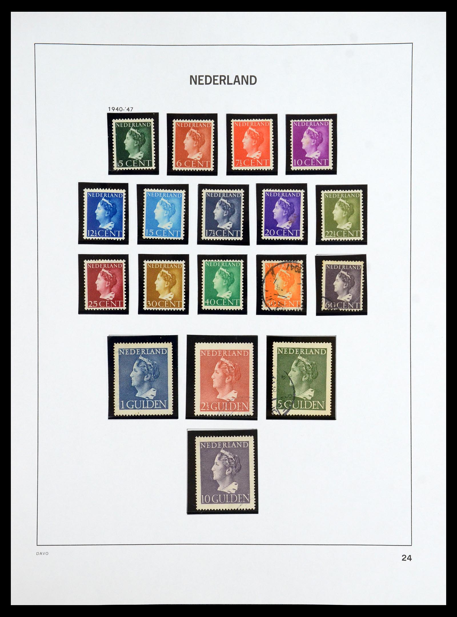 35911 025 - Postzegelverzameling 35911 Nederland 1852-1989.