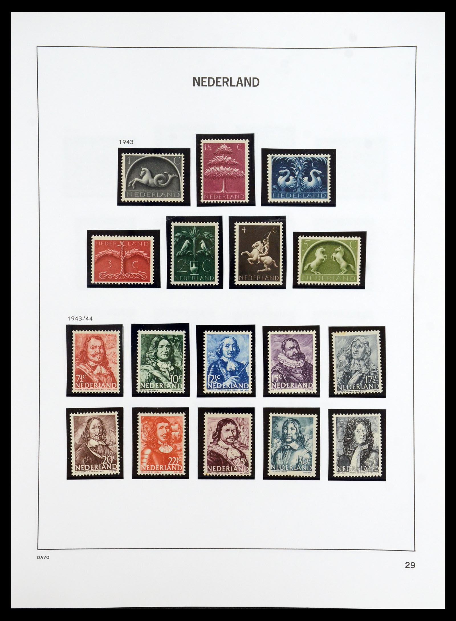 35911 029 - Postzegelverzameling 35911 Nederland 1852-1989.