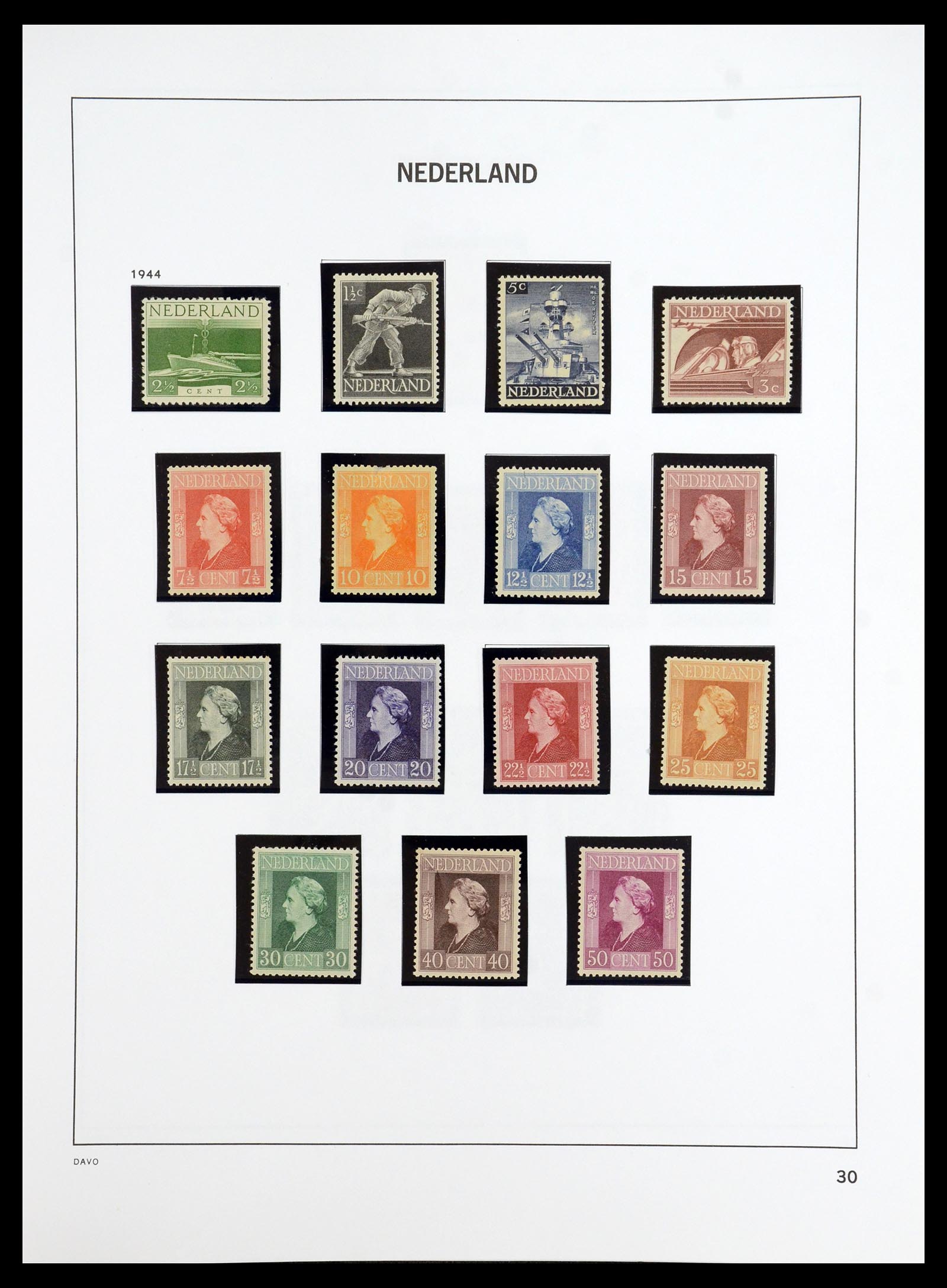 35911 030 - Postzegelverzameling 35911 Nederland 1852-1989.