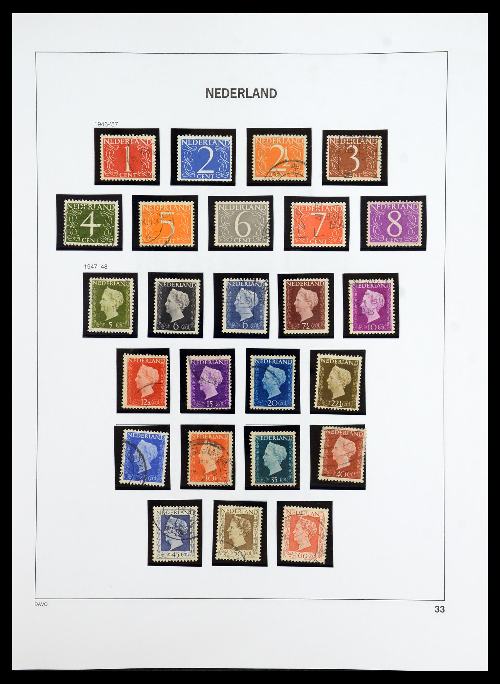 35911 033 - Postzegelverzameling 35911 Nederland 1852-1989.