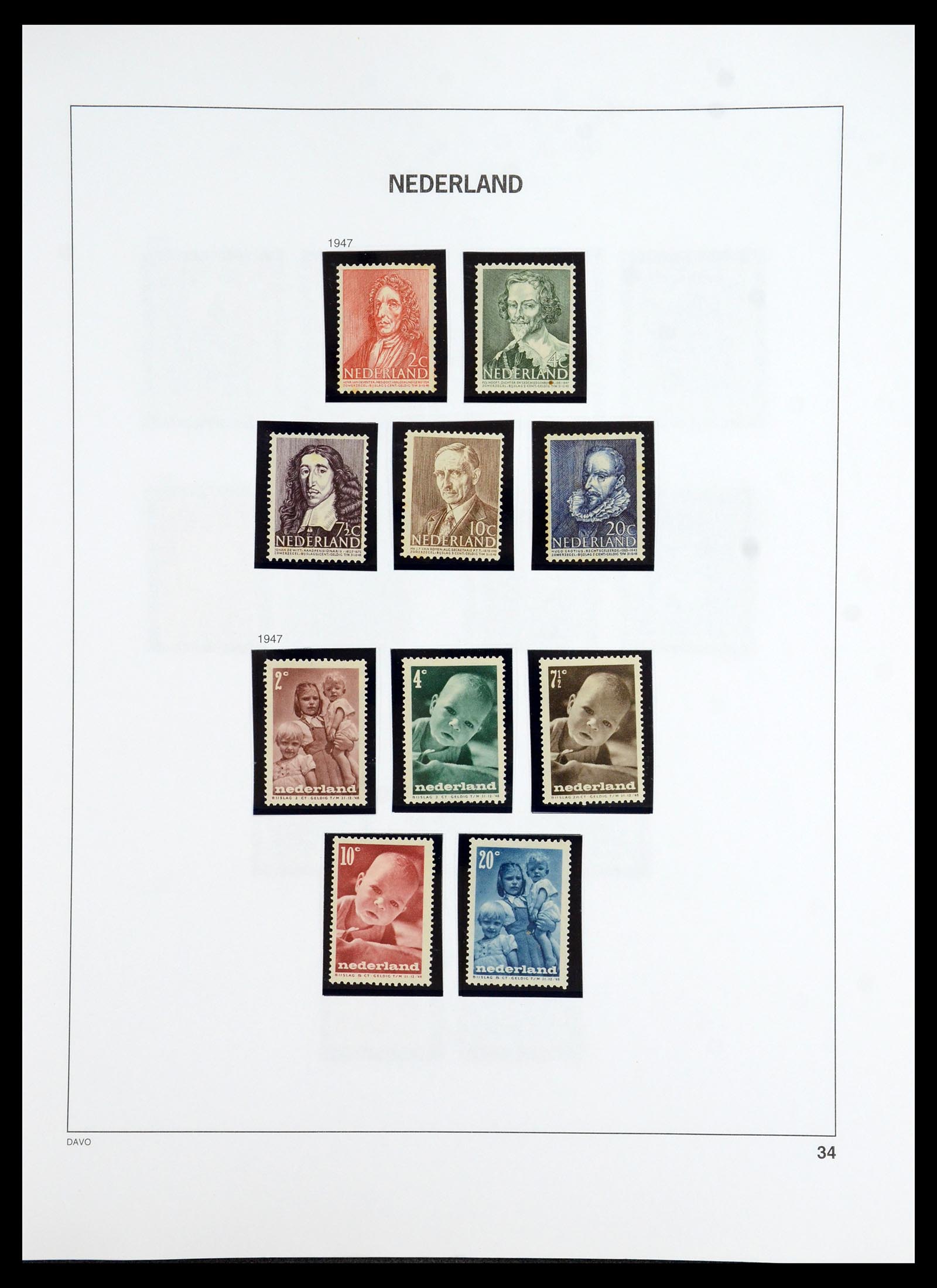 35911 034 - Postzegelverzameling 35911 Nederland 1852-1989.