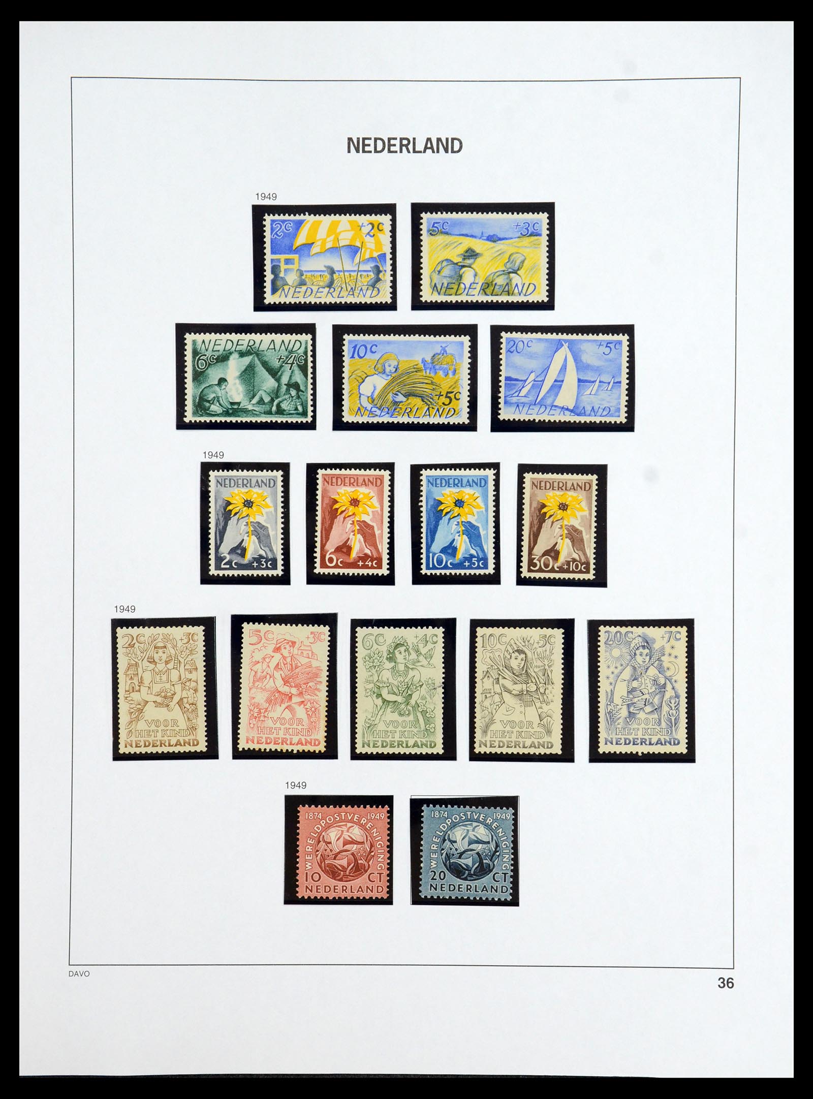 35911 036 - Postzegelverzameling 35911 Nederland 1852-1989.