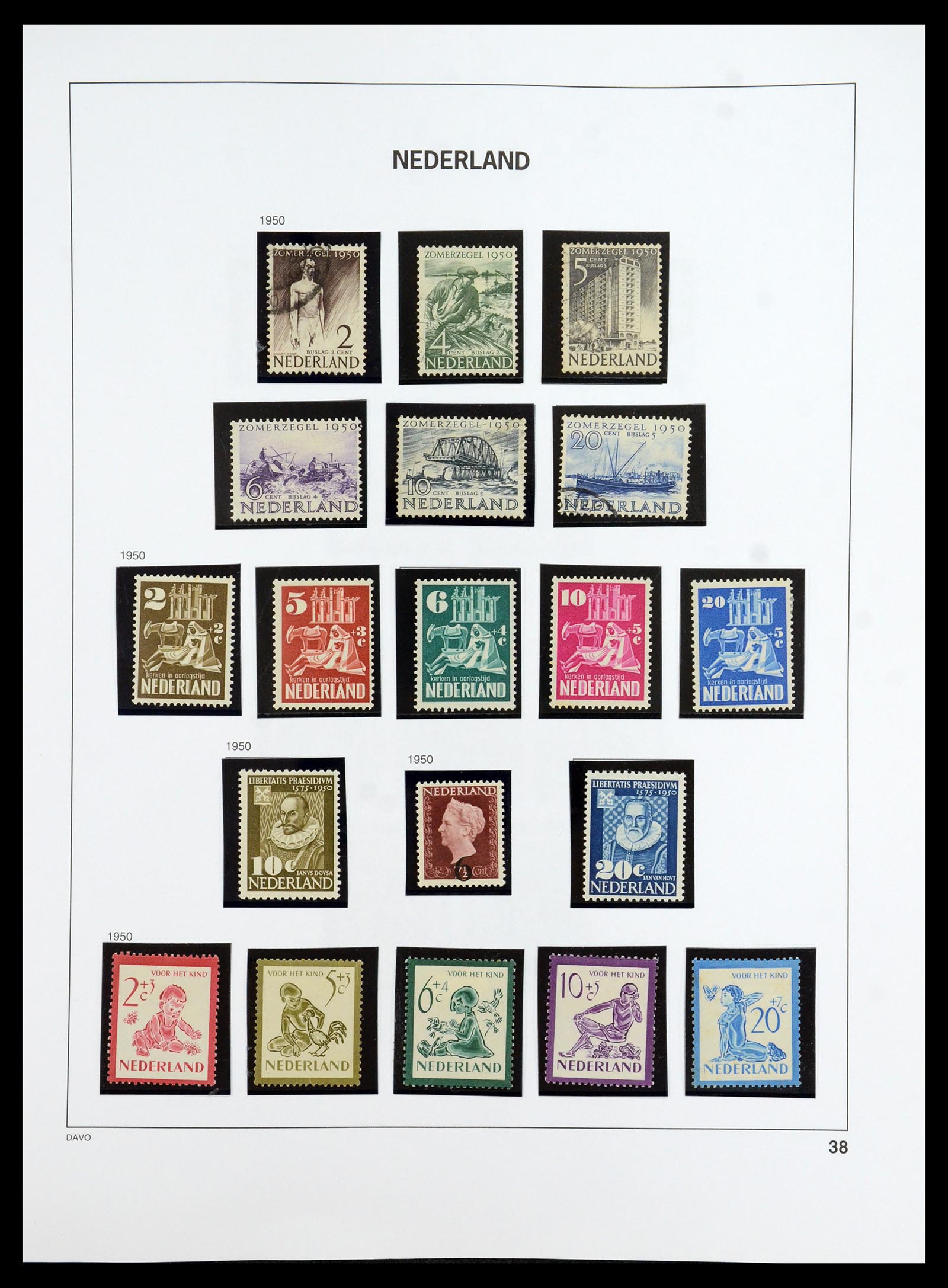 35911 038 - Postzegelverzameling 35911 Nederland 1852-1989.