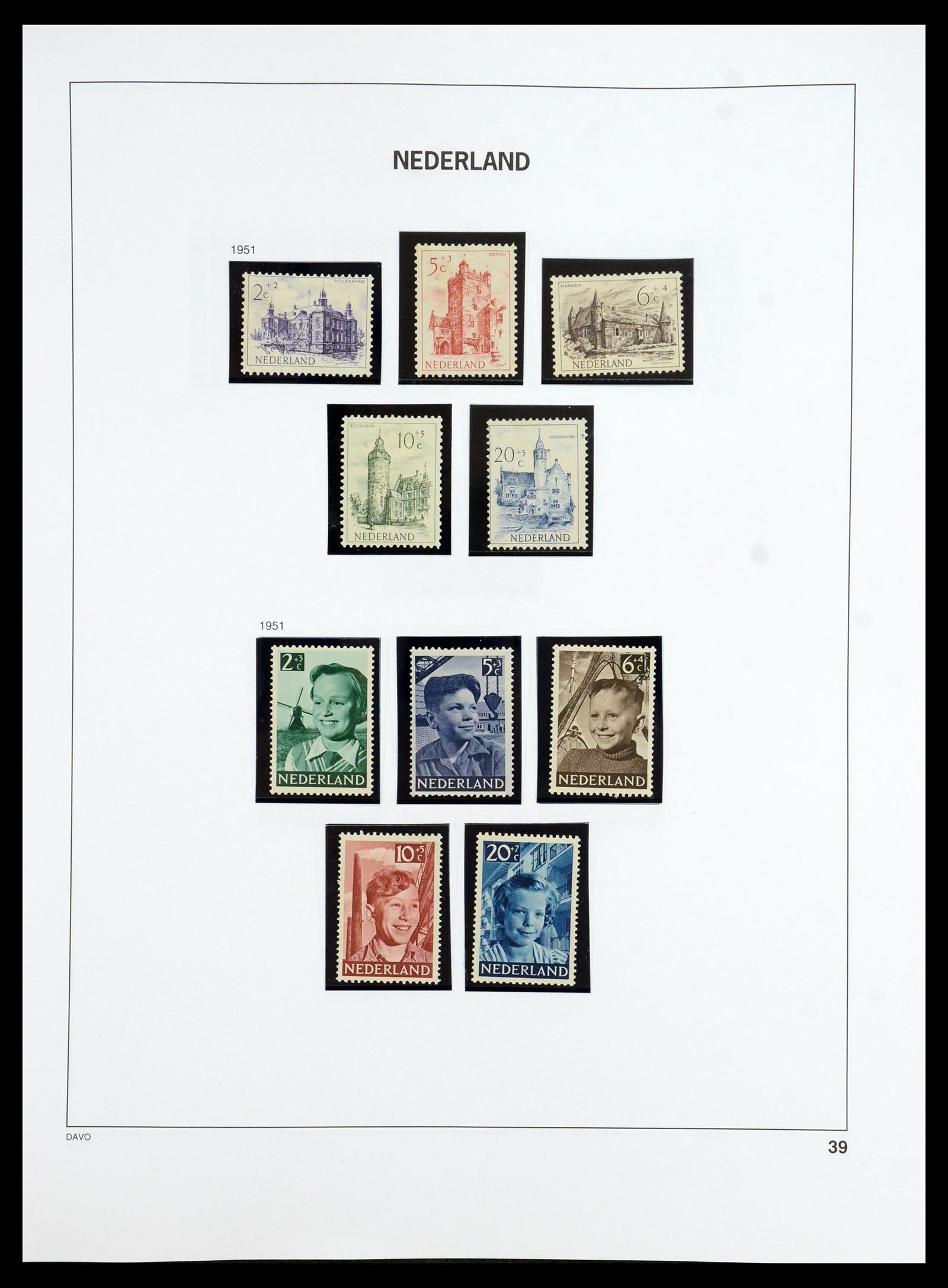 35911 039 - Postzegelverzameling 35911 Nederland 1852-1989.